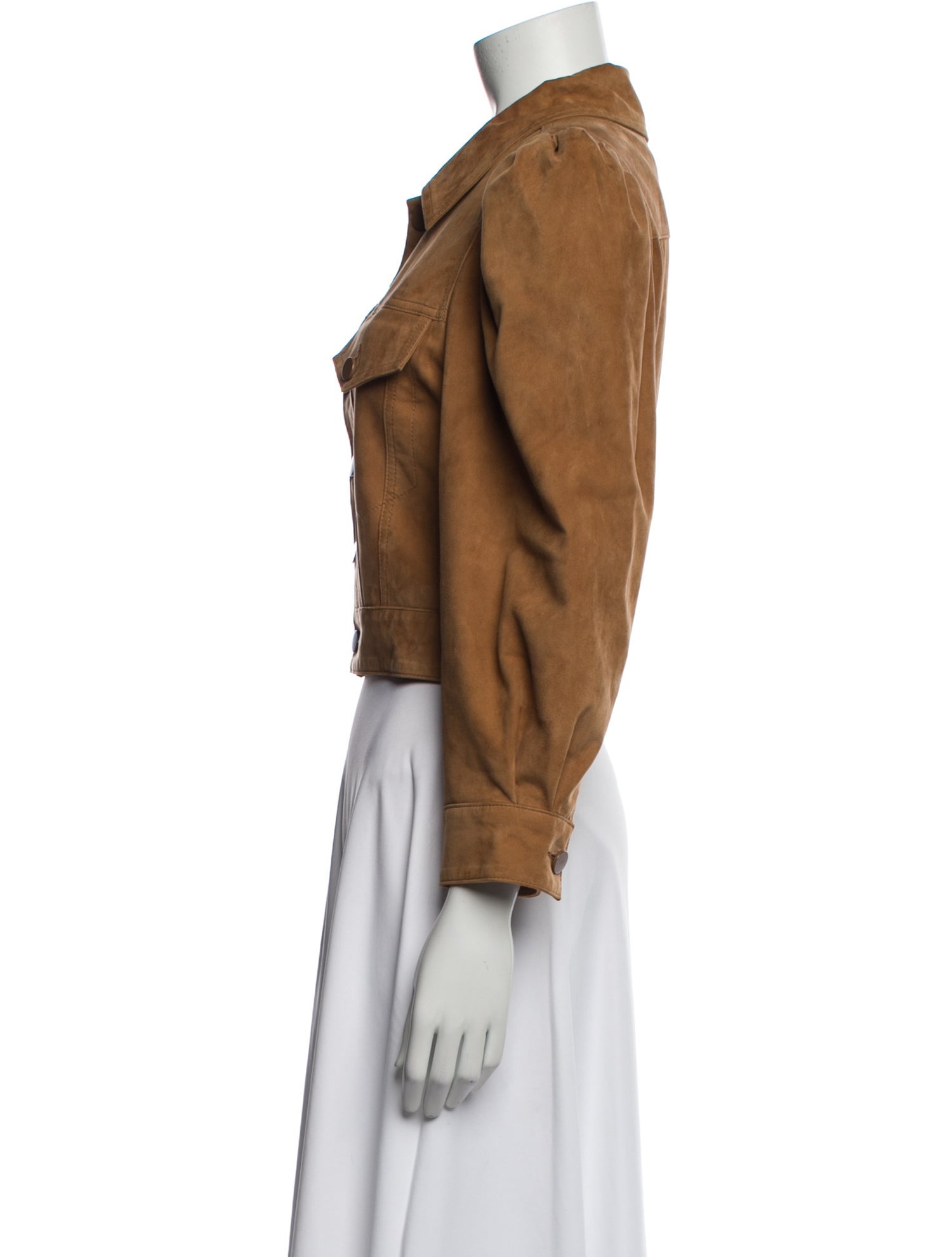 Alice + Olivia Lamb Leather Utility Jacket