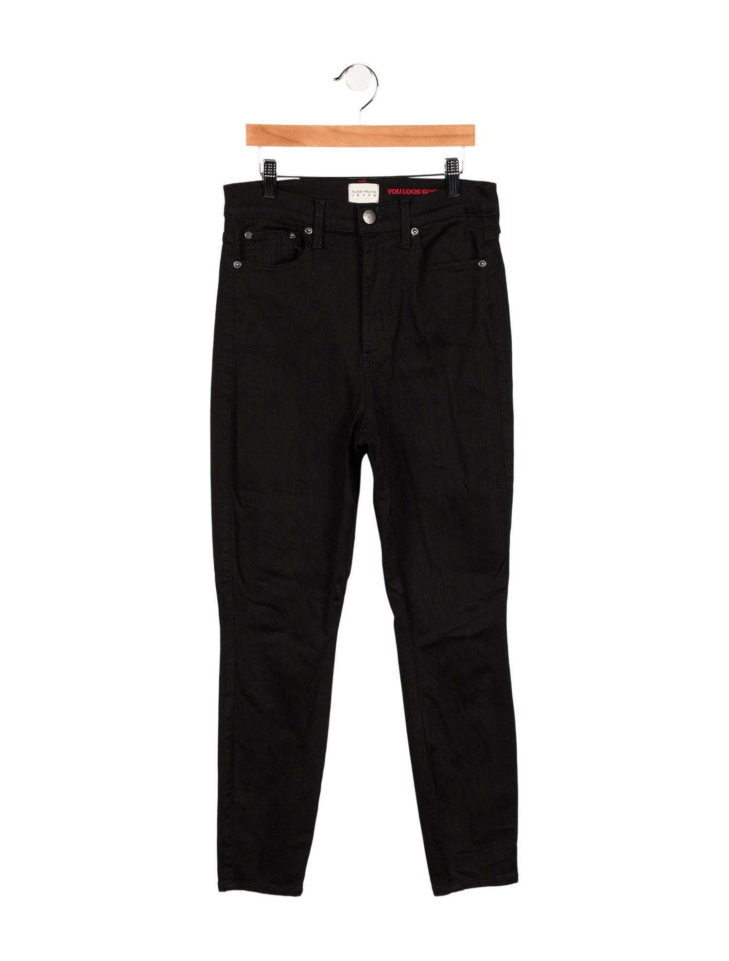 Alice + Olivia High-Rise Skinny Leg Jeans