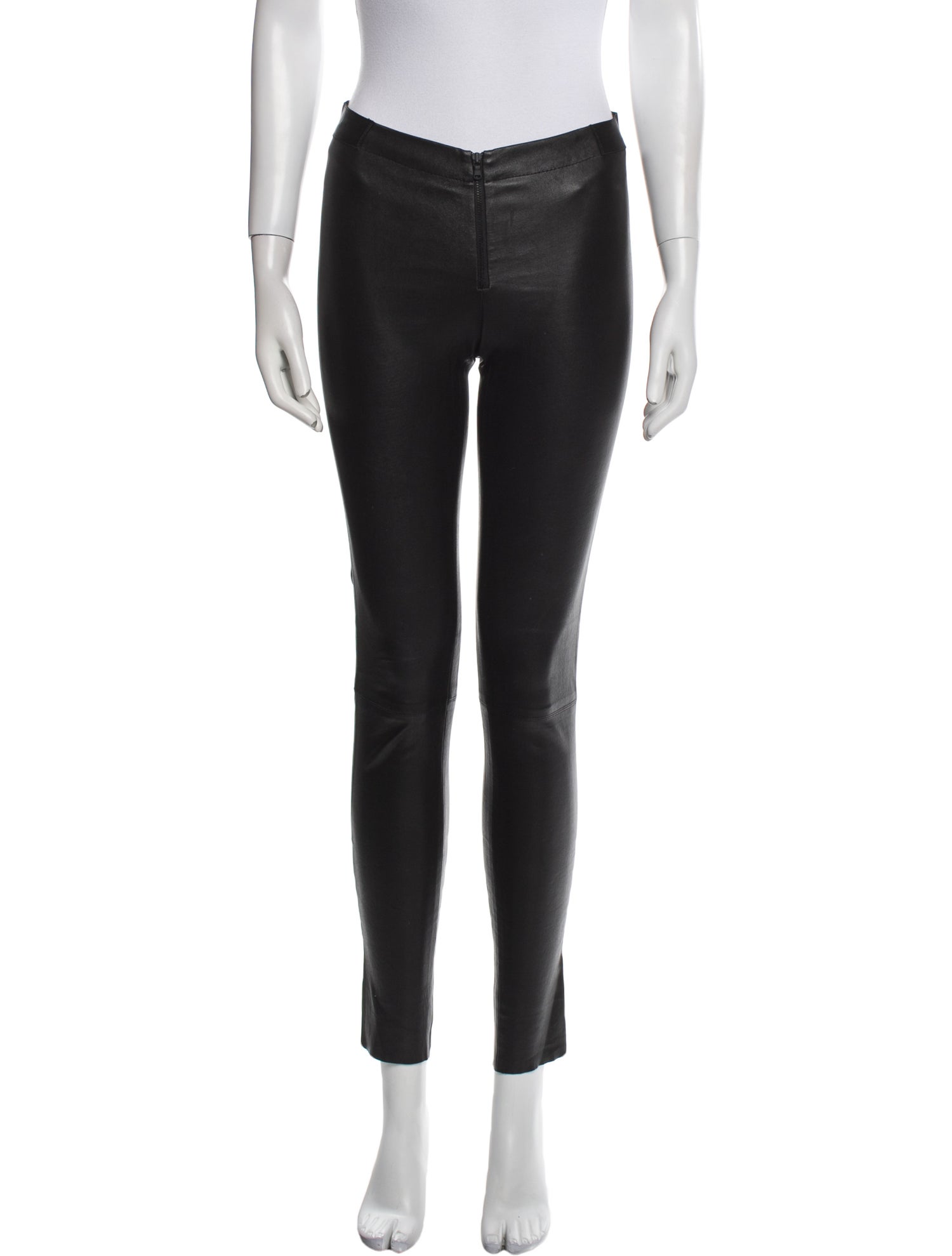 Alice + Olivia Lamb Leather Skinny Leg Pants