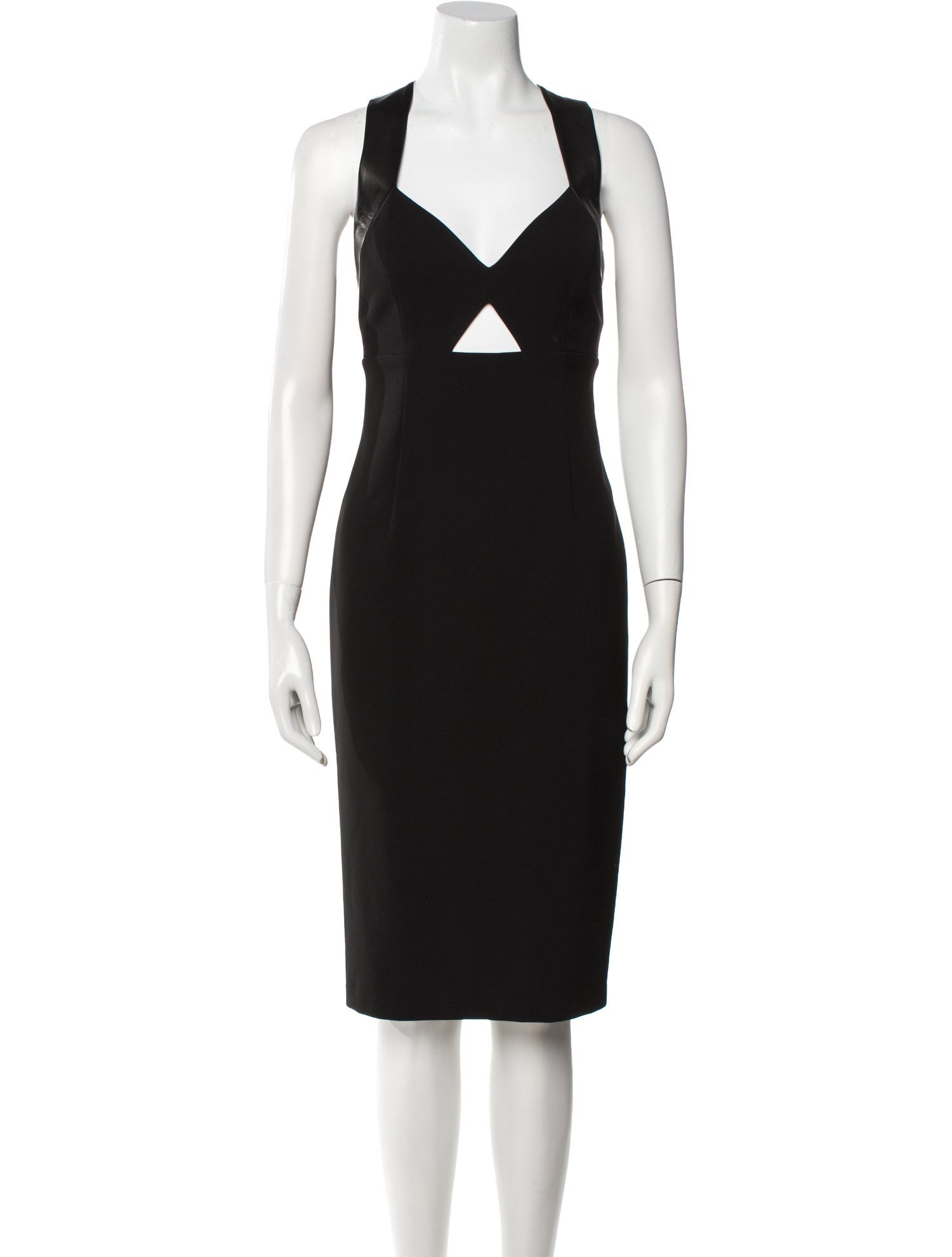 Alice + Olivia V-Neck Midi Length Dress