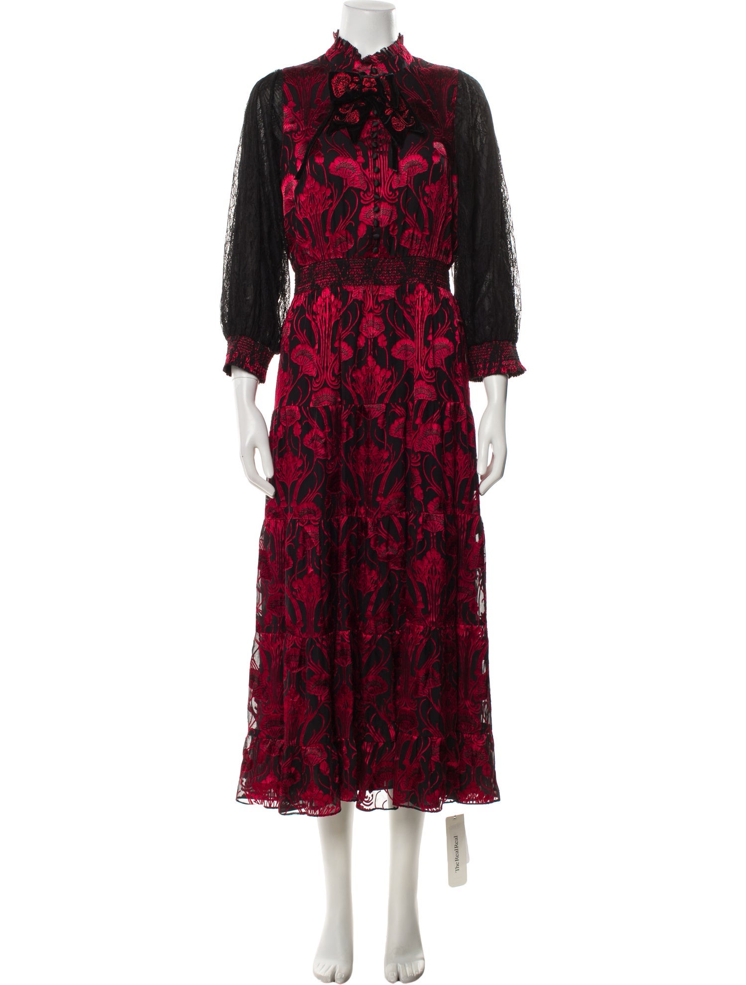 Alice + Olivia Floral Print Long Dress