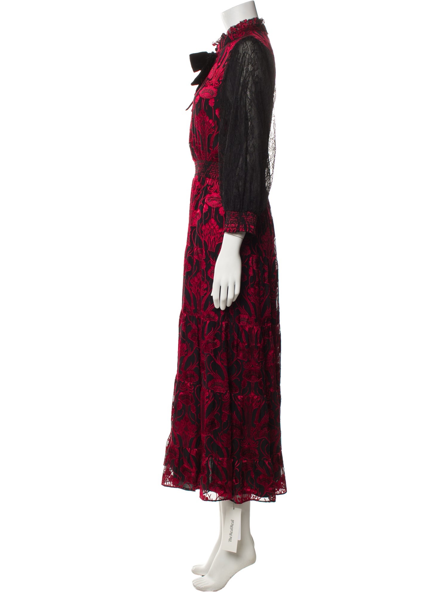 Alice + Olivia Floral Print Long Dress