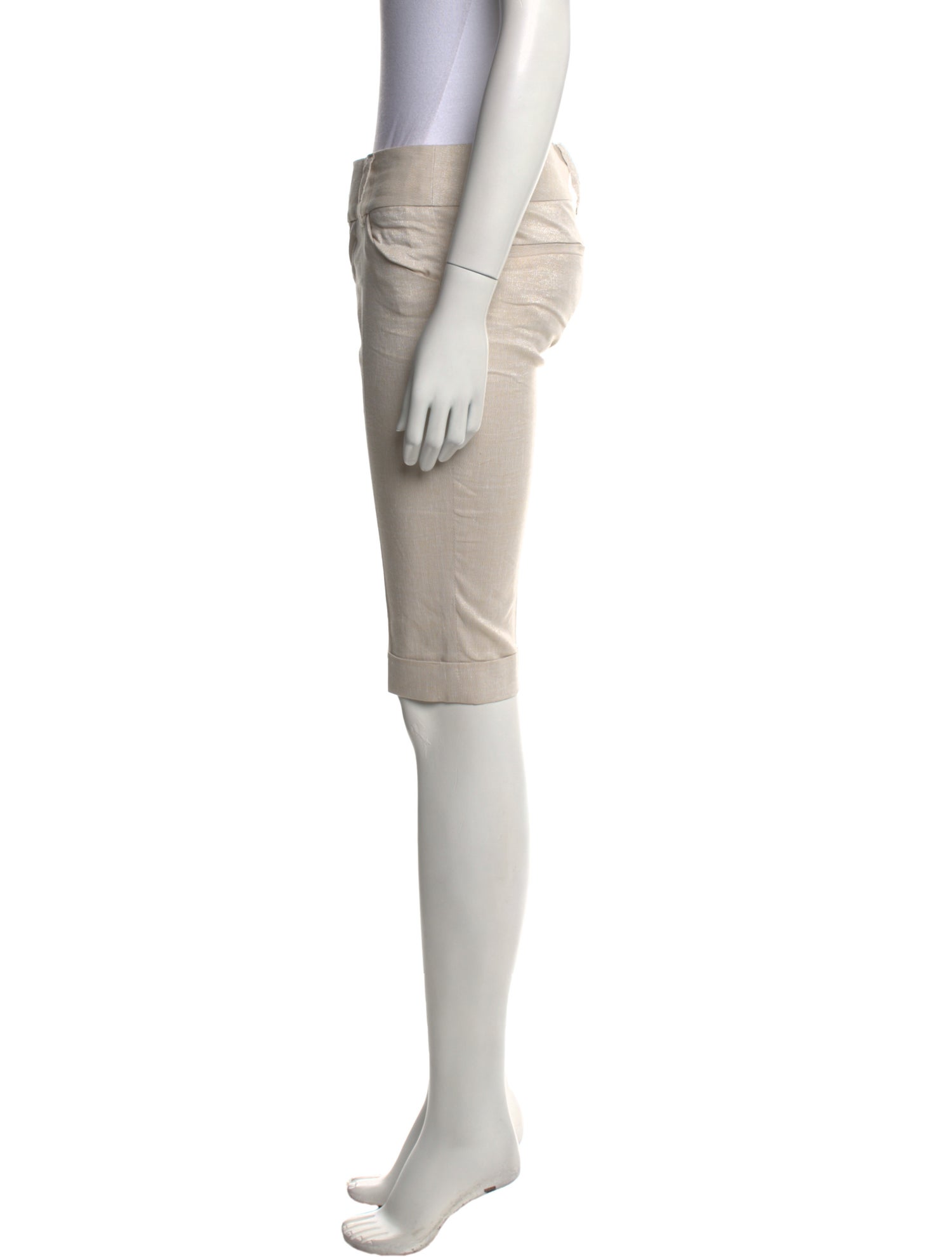 Alice + Olivia Linen Knee-Length Shorts