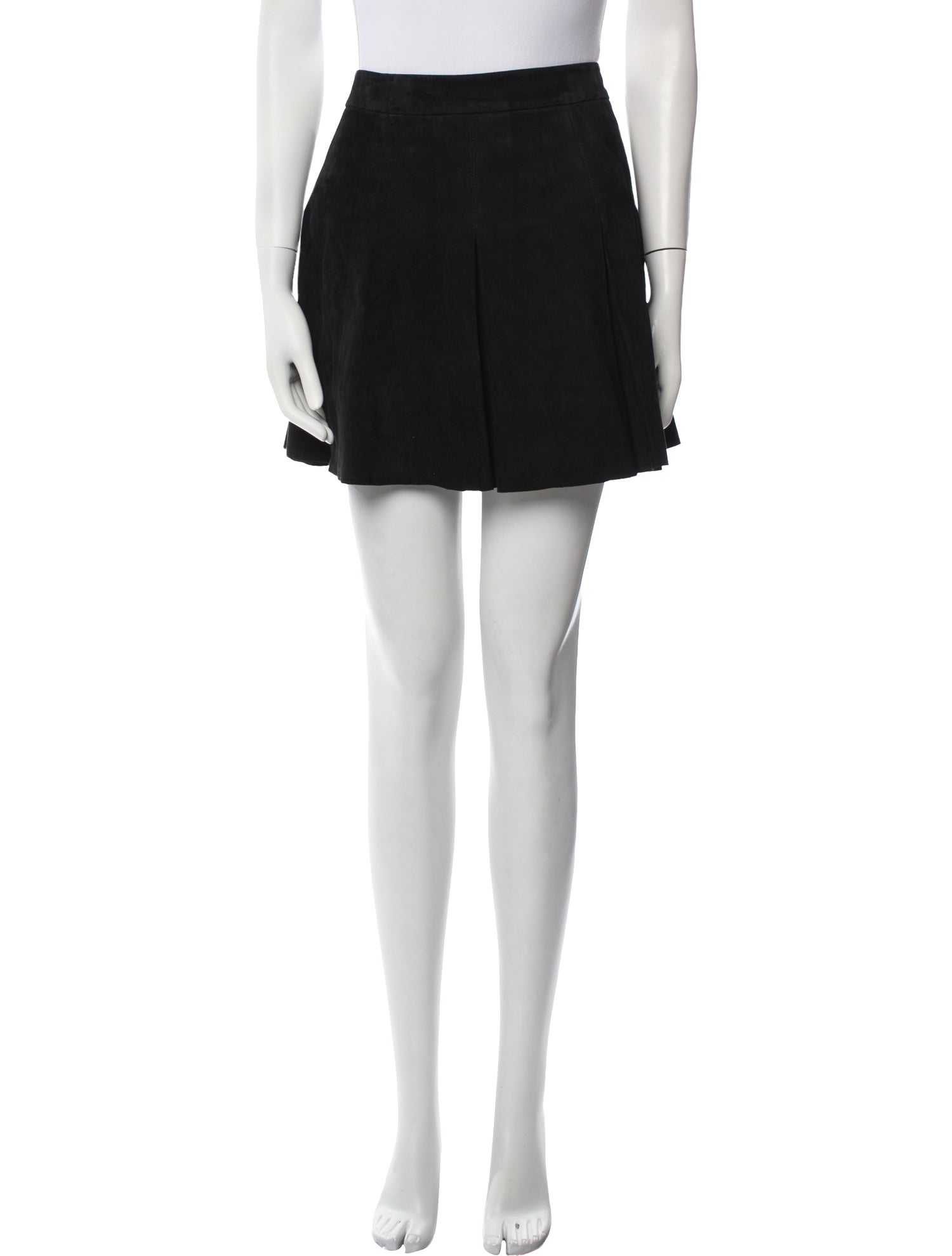 Alice + Olivia Lamb Leather Mini Skirt
