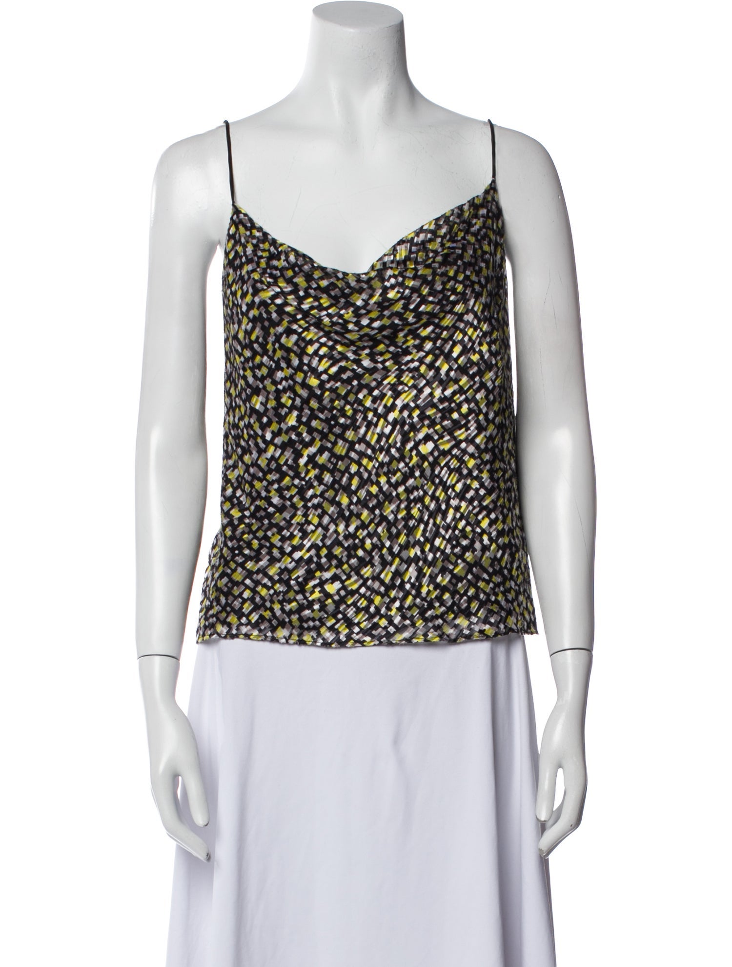 Alice + Olivia Animal Print Cowl Neck Top