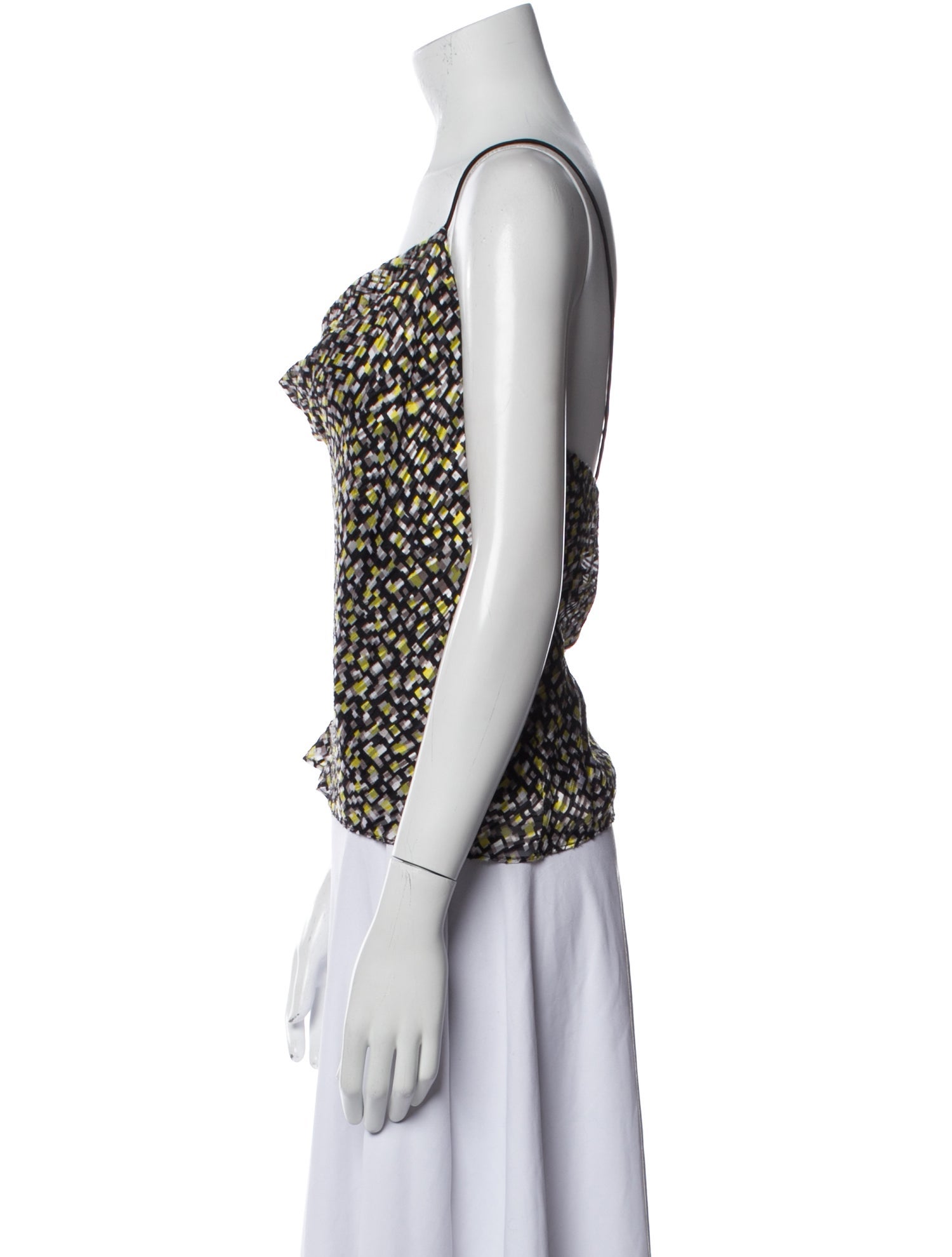 Alice + Olivia Animal Print Cowl Neck Top