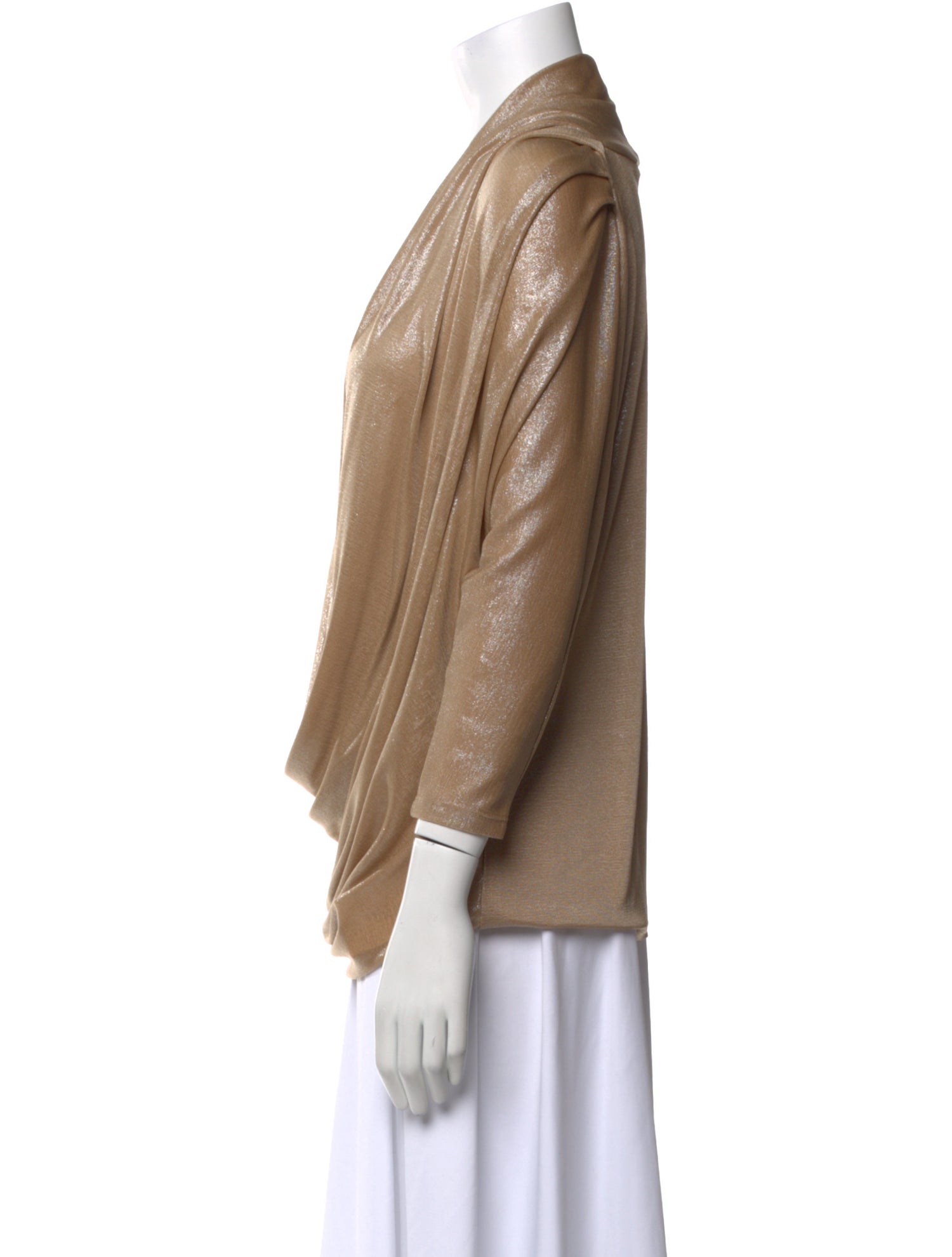 Alice + Olivia V-Neck Three-Quarter Sleeve Blouse