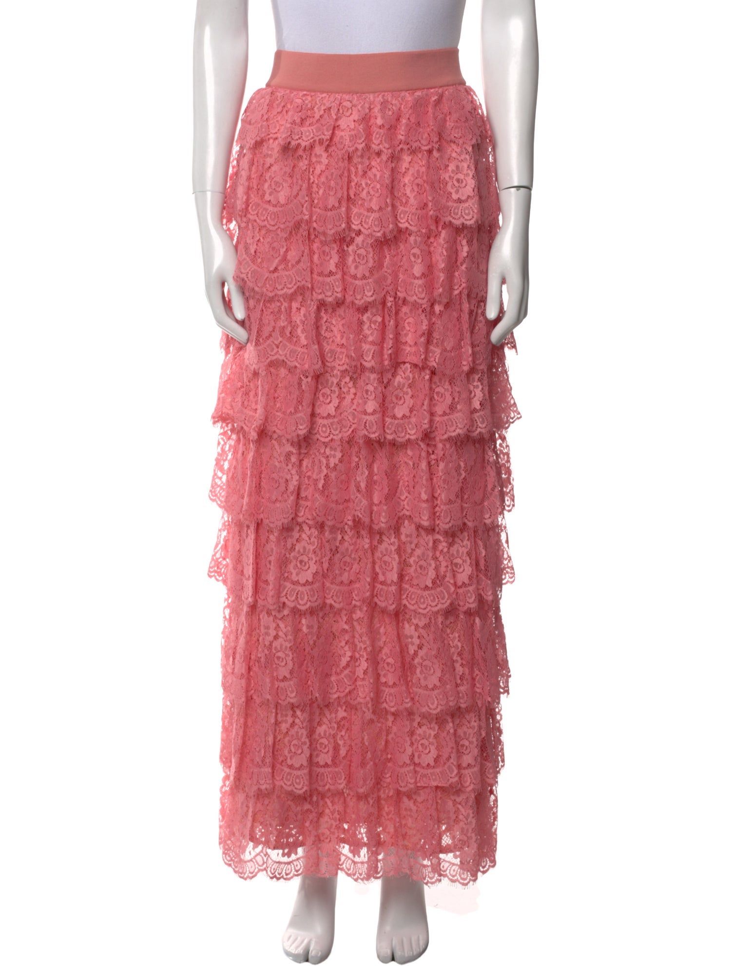 Alice + Olivia Lace Pattern Long Skirt