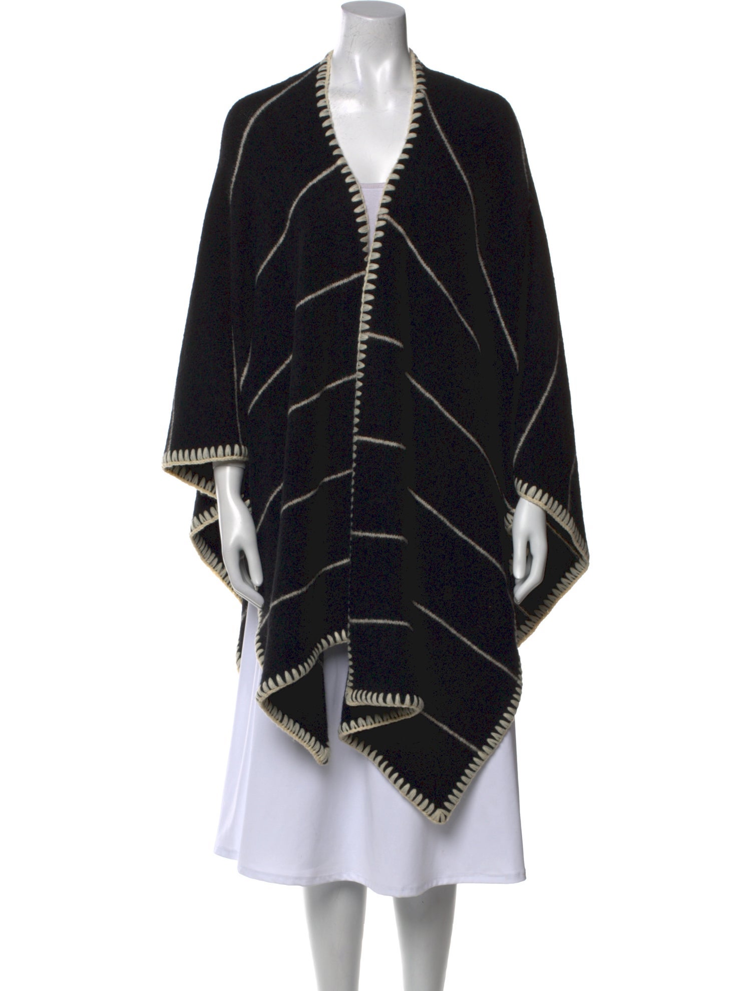 Alice + Olivia Striped V-Neck Sweater