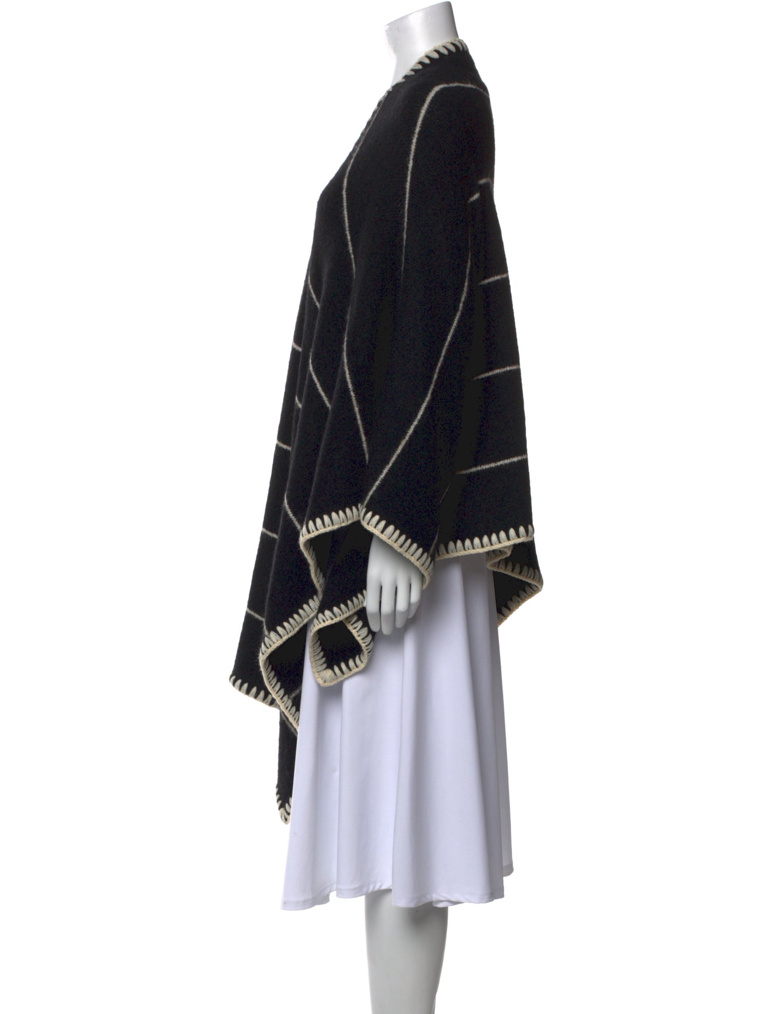 Alice + Olivia Striped V-Neck Sweater