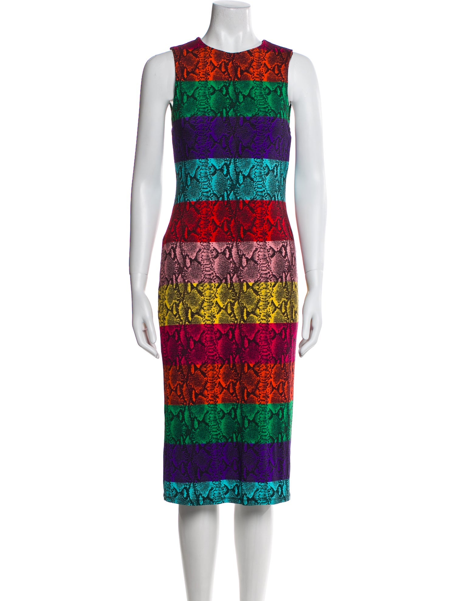 Alice + Olivia Printed Midi Length Dress