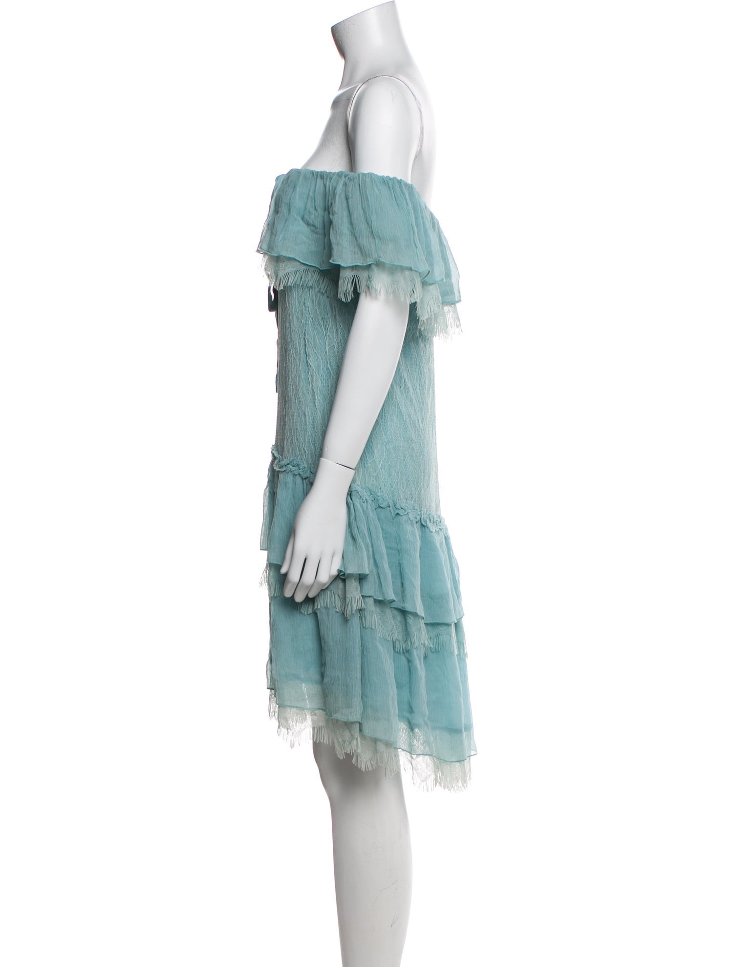 Alice + Olivia Off-The-Shoulder Knee-Length Dress