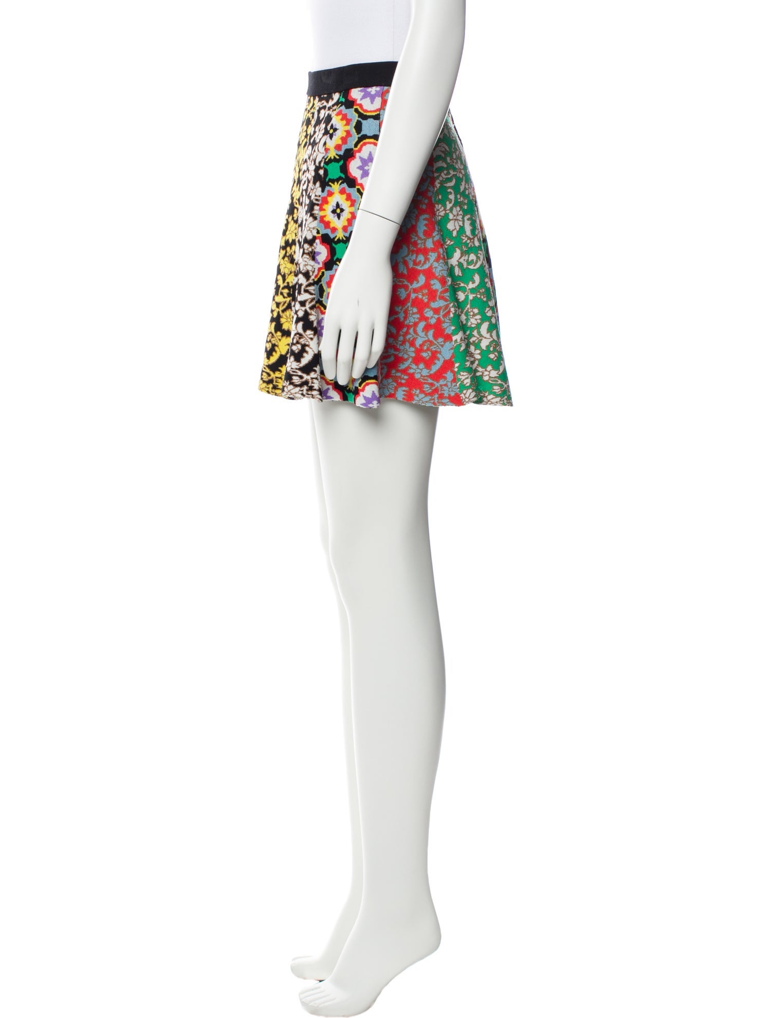 Alice + Olivia Floral Print Mini Skirt