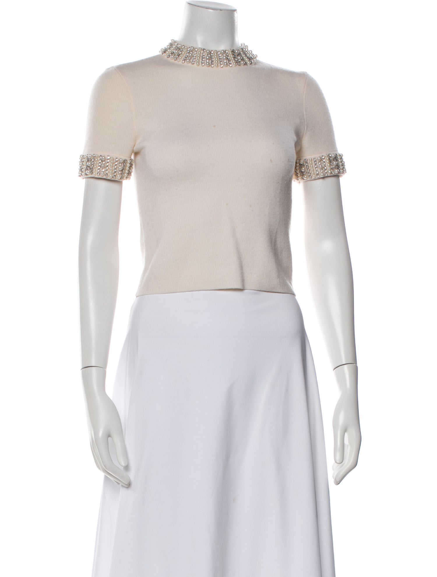 Alice + Olivia Wool Mock Neck Sweater