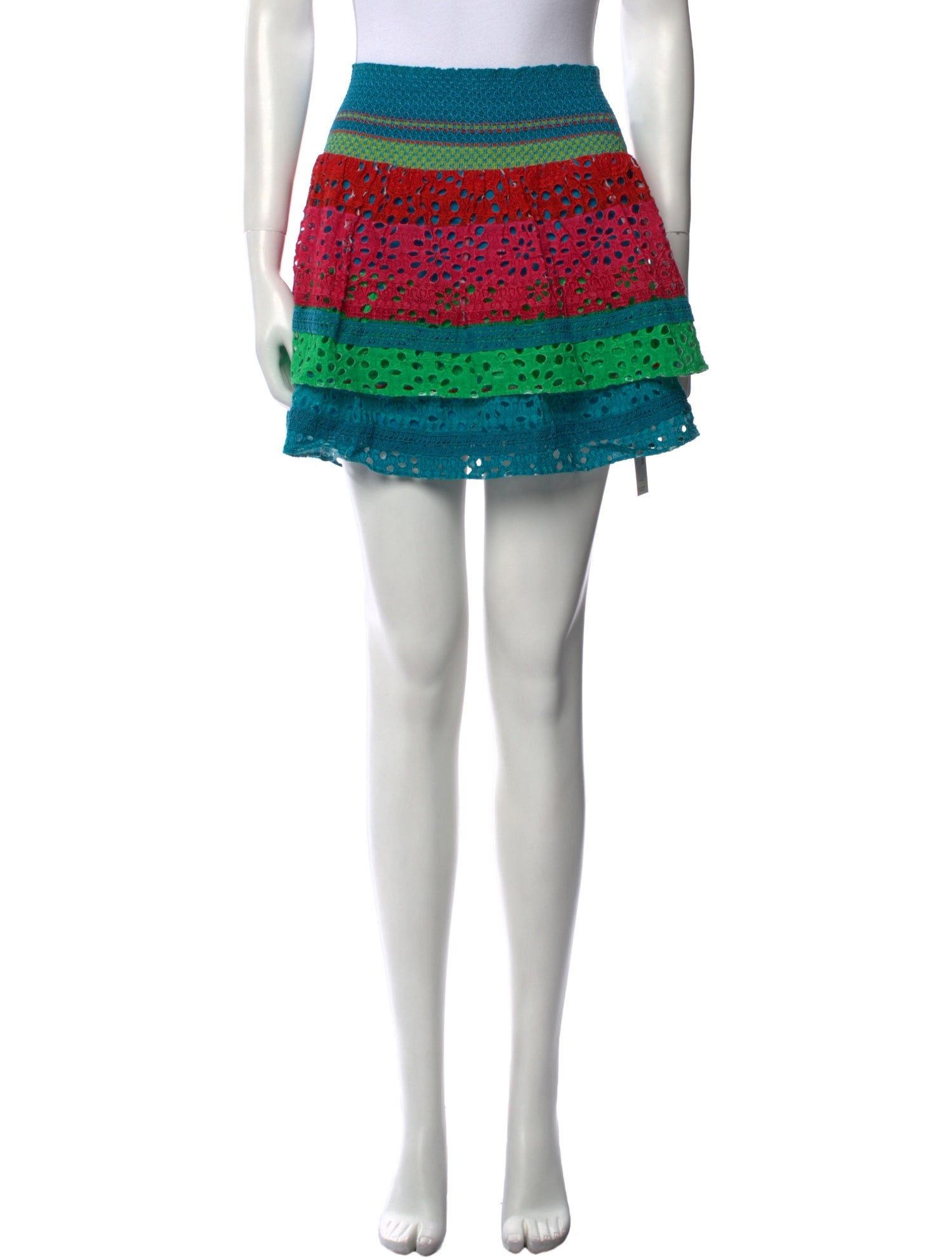 Alice + Olivia Striped Mini Skirt