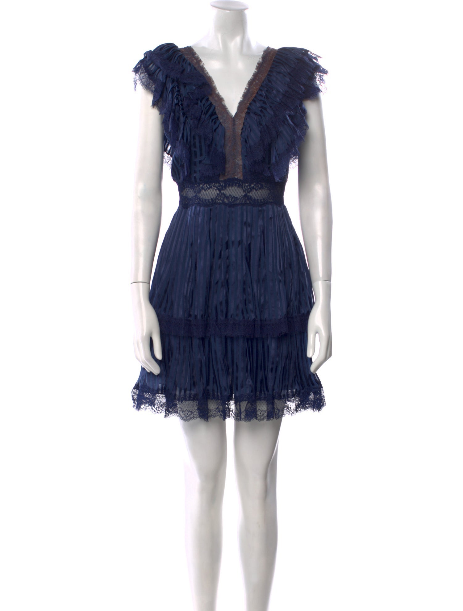 Alice + Olivia V-Neck Mini Dress