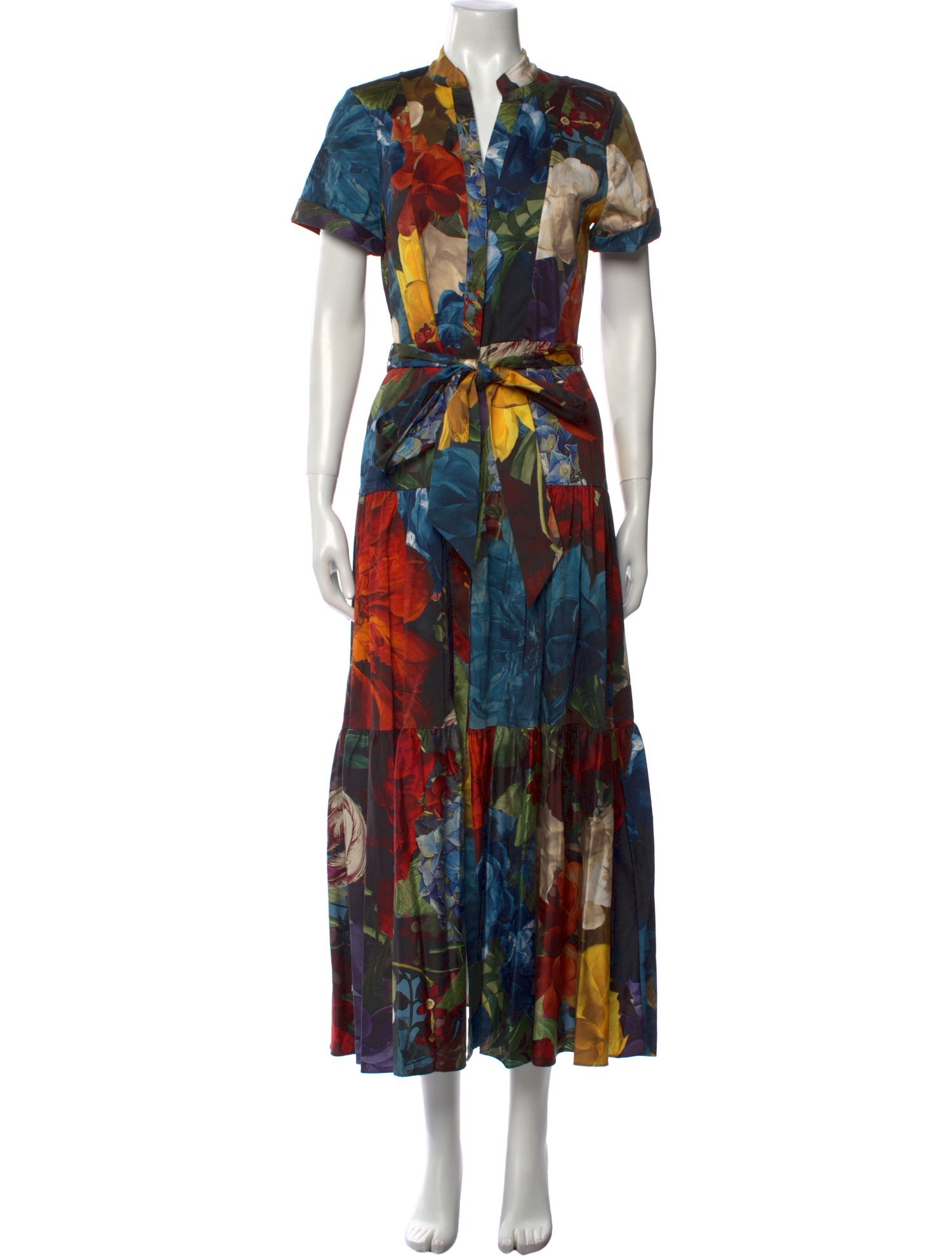 Alice + Olivia Floral Print Long Dress