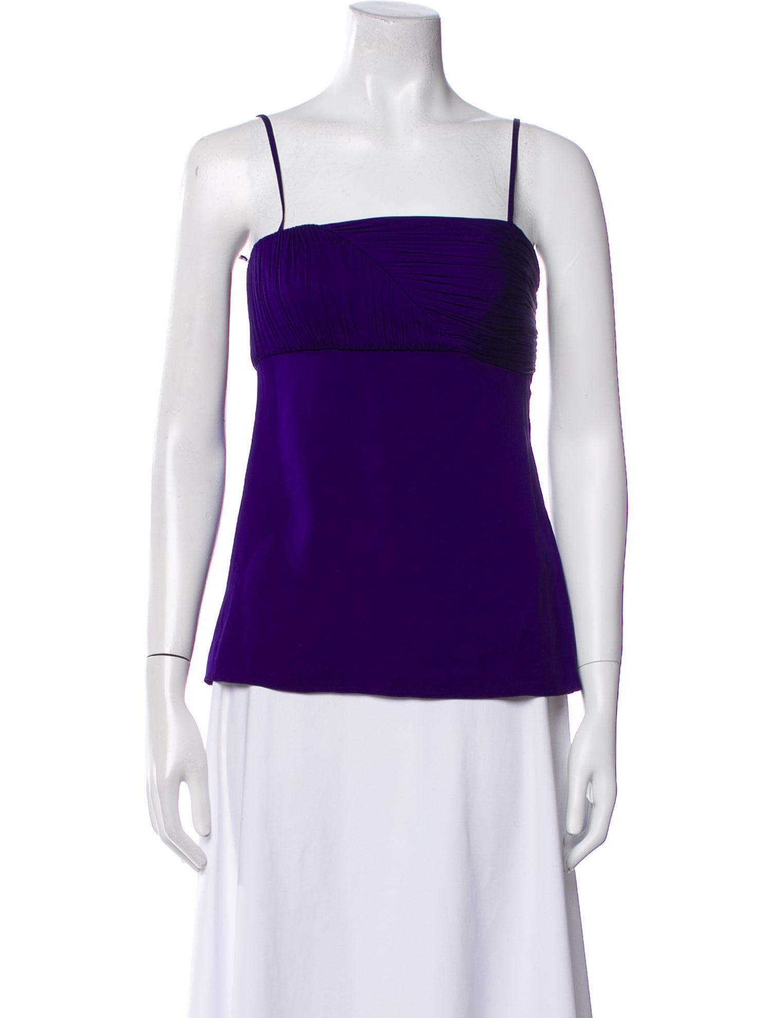 Alice + Olivia Silk Square Neckline Top