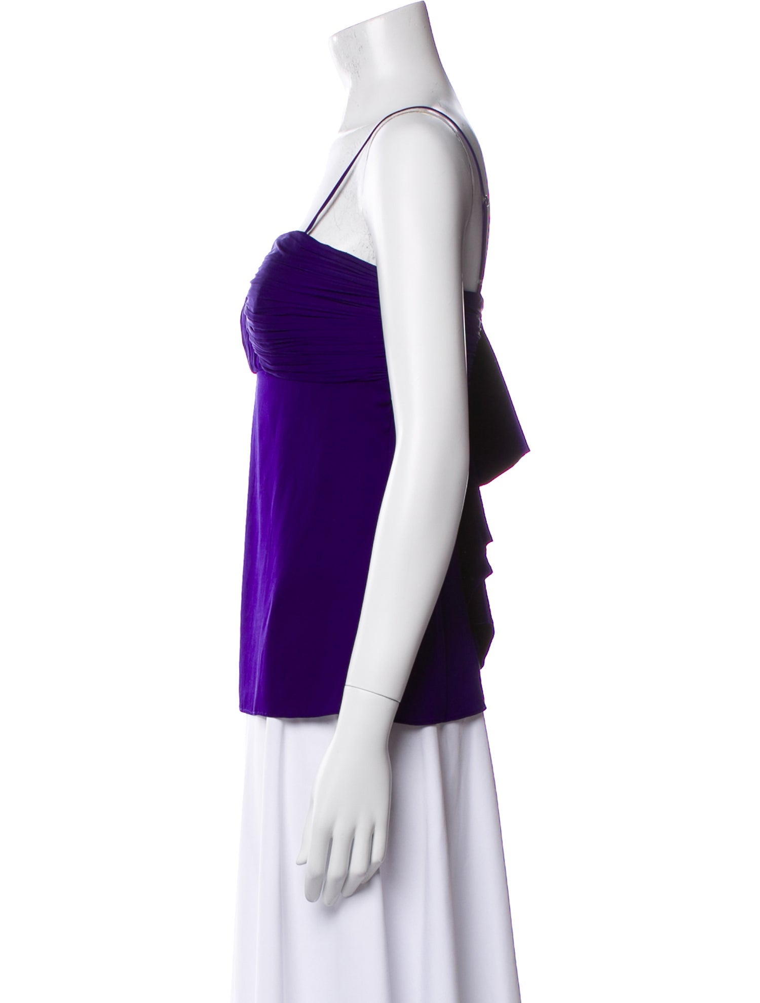 Alice + Olivia Silk Square Neckline Top