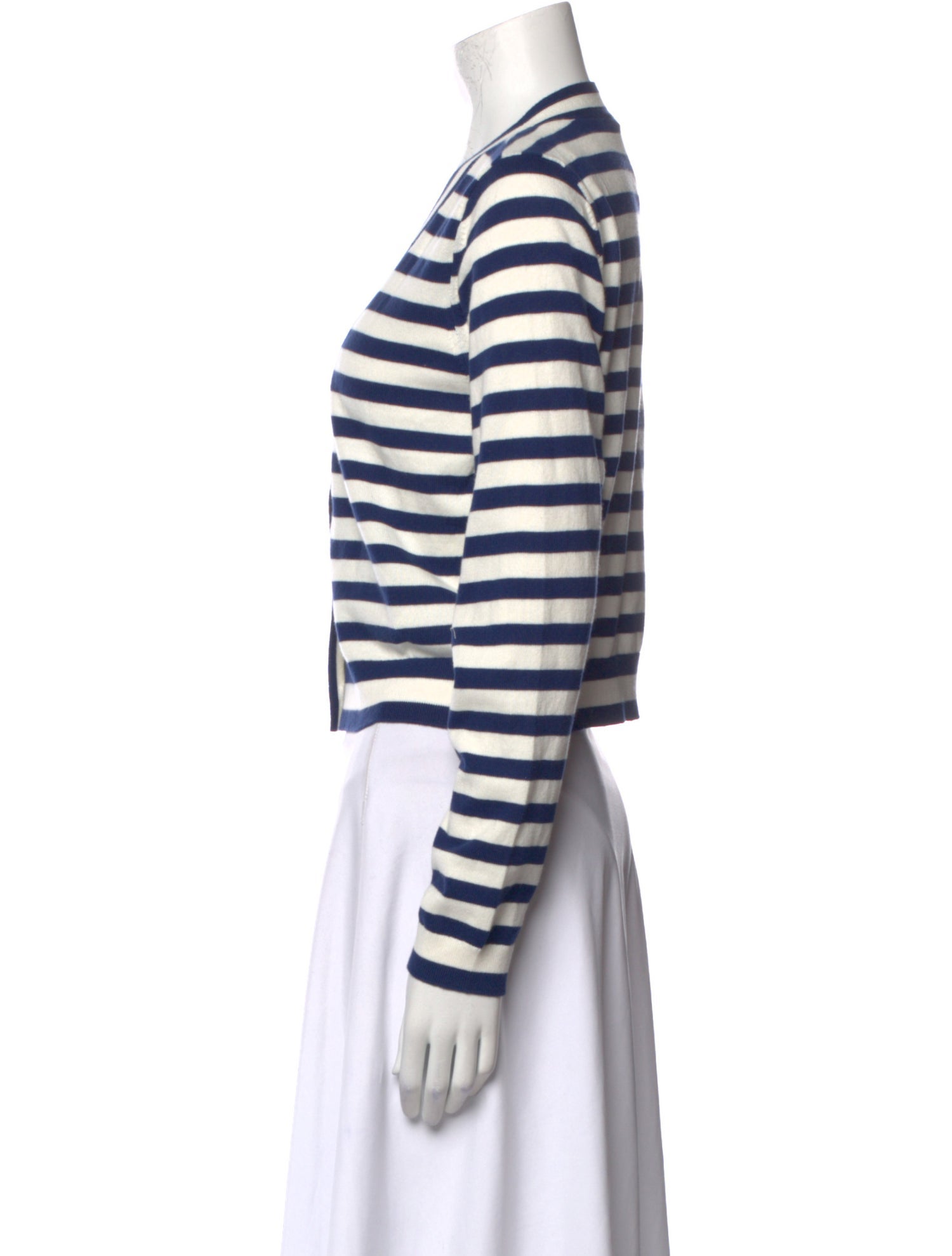 Alice + Olivia Striped V-Neck Sweater w/ Tags