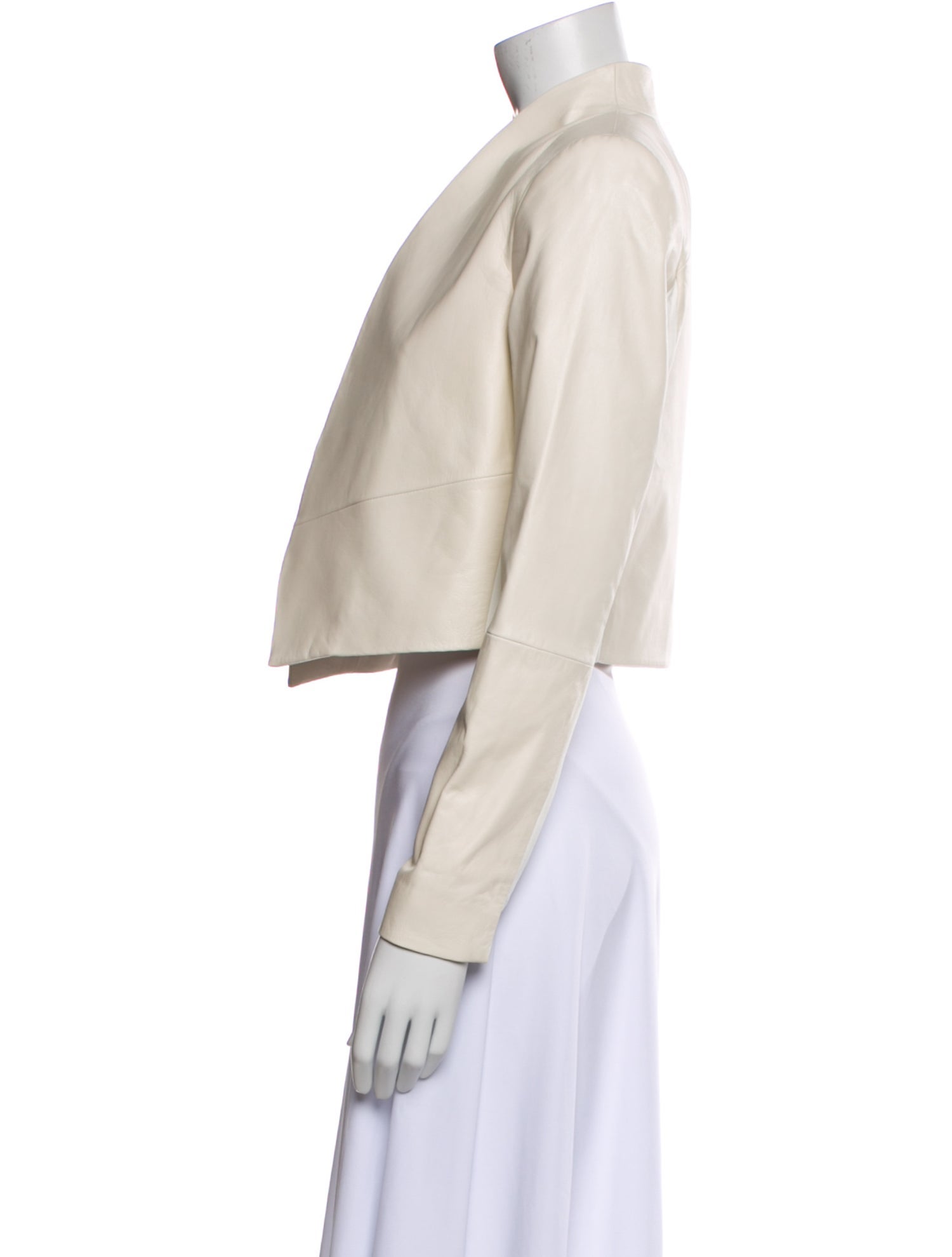 Alice + Olivia Lamb Leather Blazer