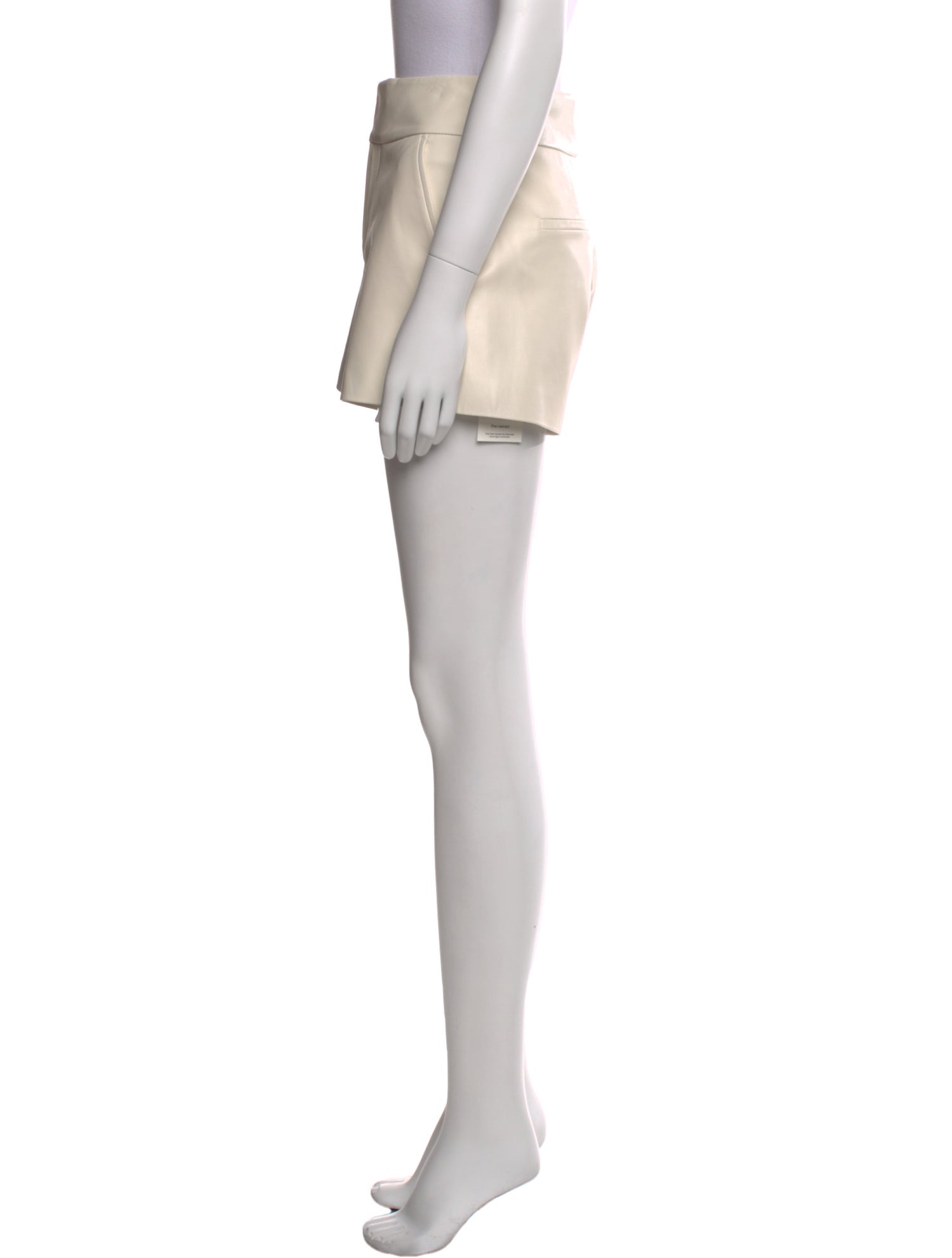 Alice + Olivia Lamb Leather Mini Shorts