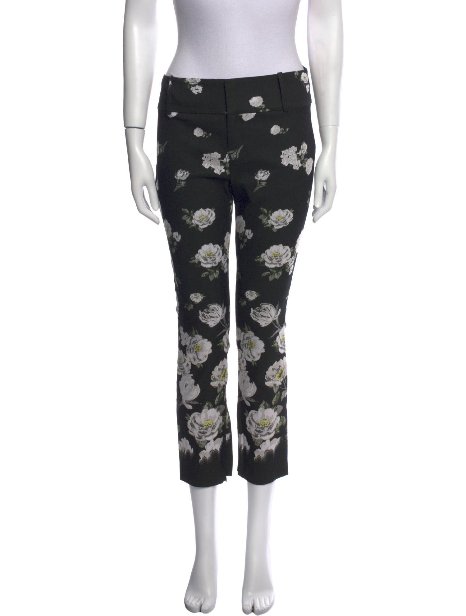 Alice + Olivia Floral Print Skinny Leg Pants