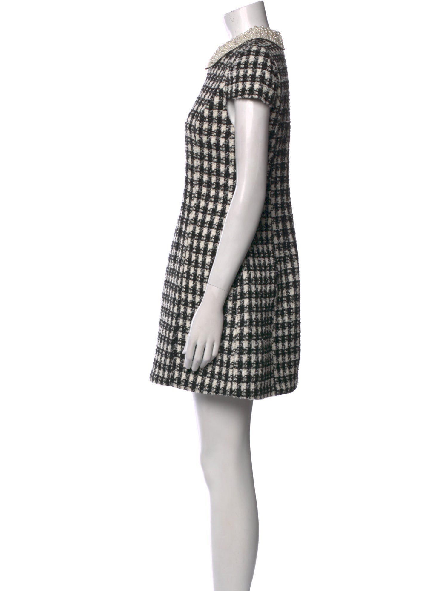 Alice + Olivia Plaid Print Mini Dress