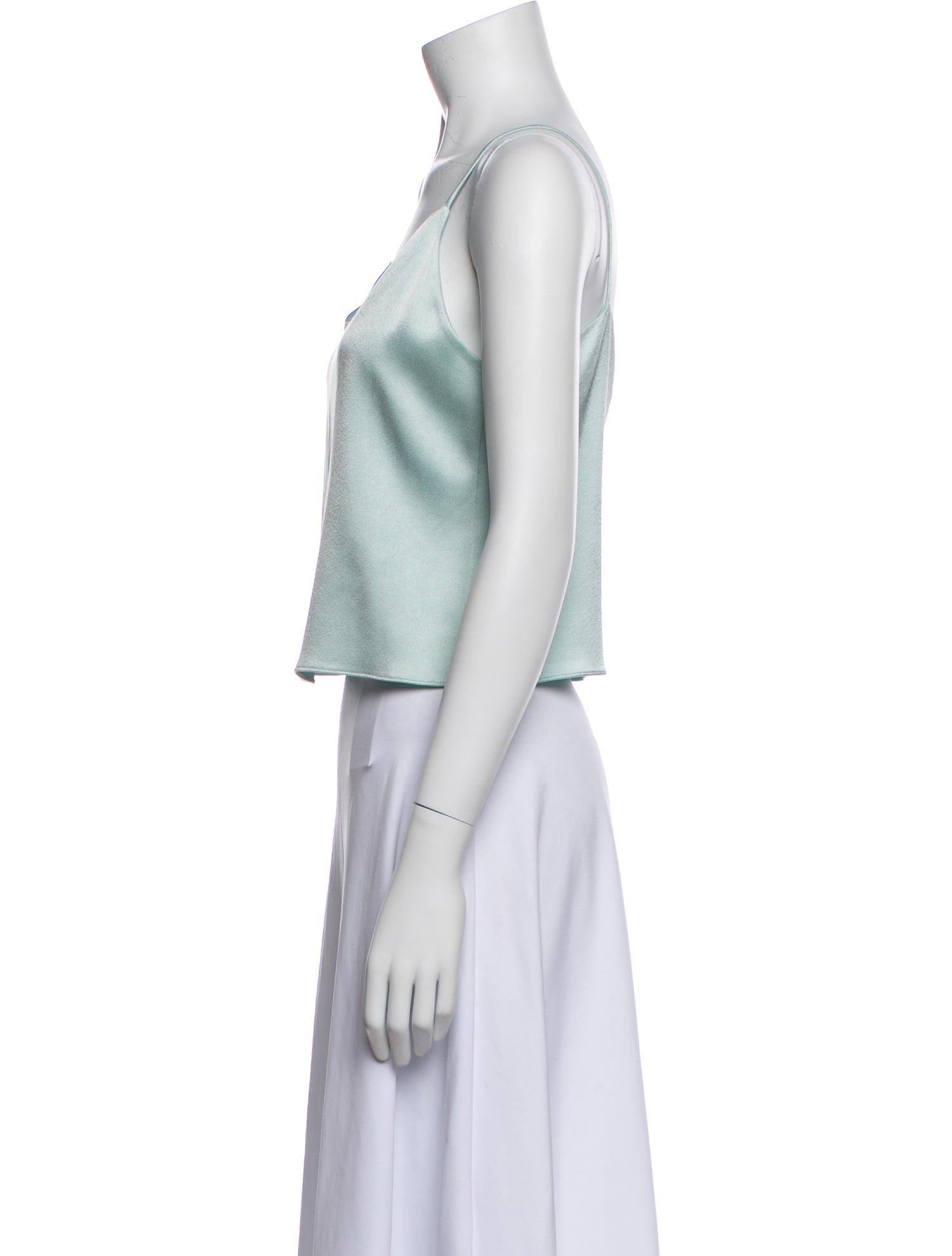 Alice + Olivia V-Neck Sleeveless Crop Top