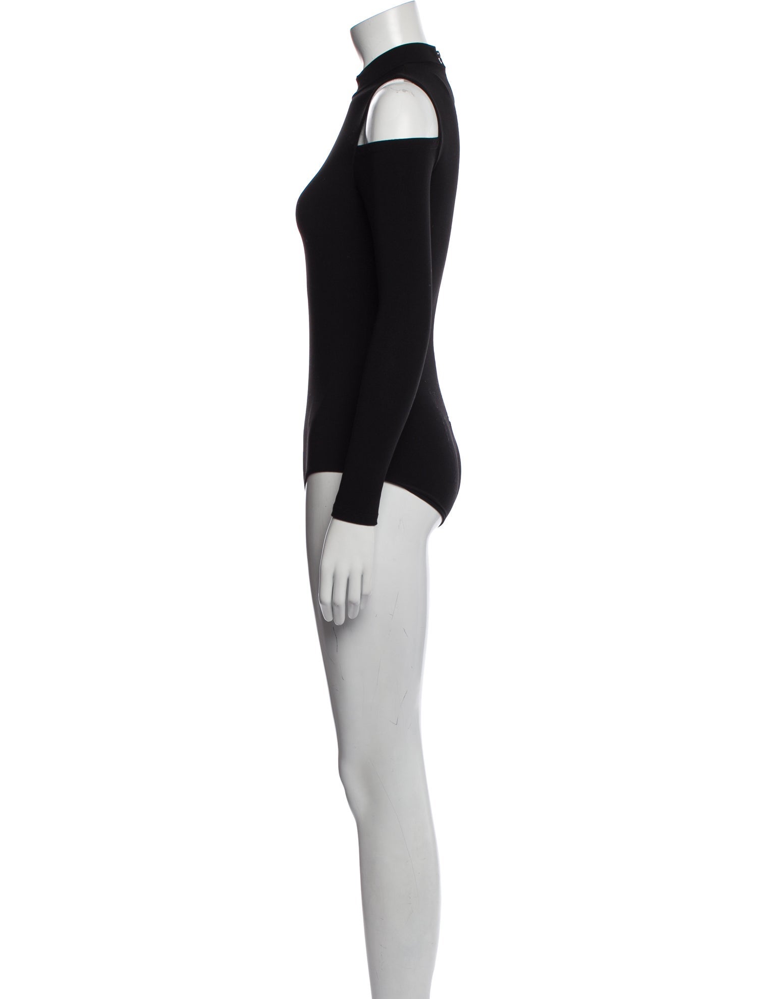 Alice + Olivia Mock Neck Long Sleeve Bodysuit