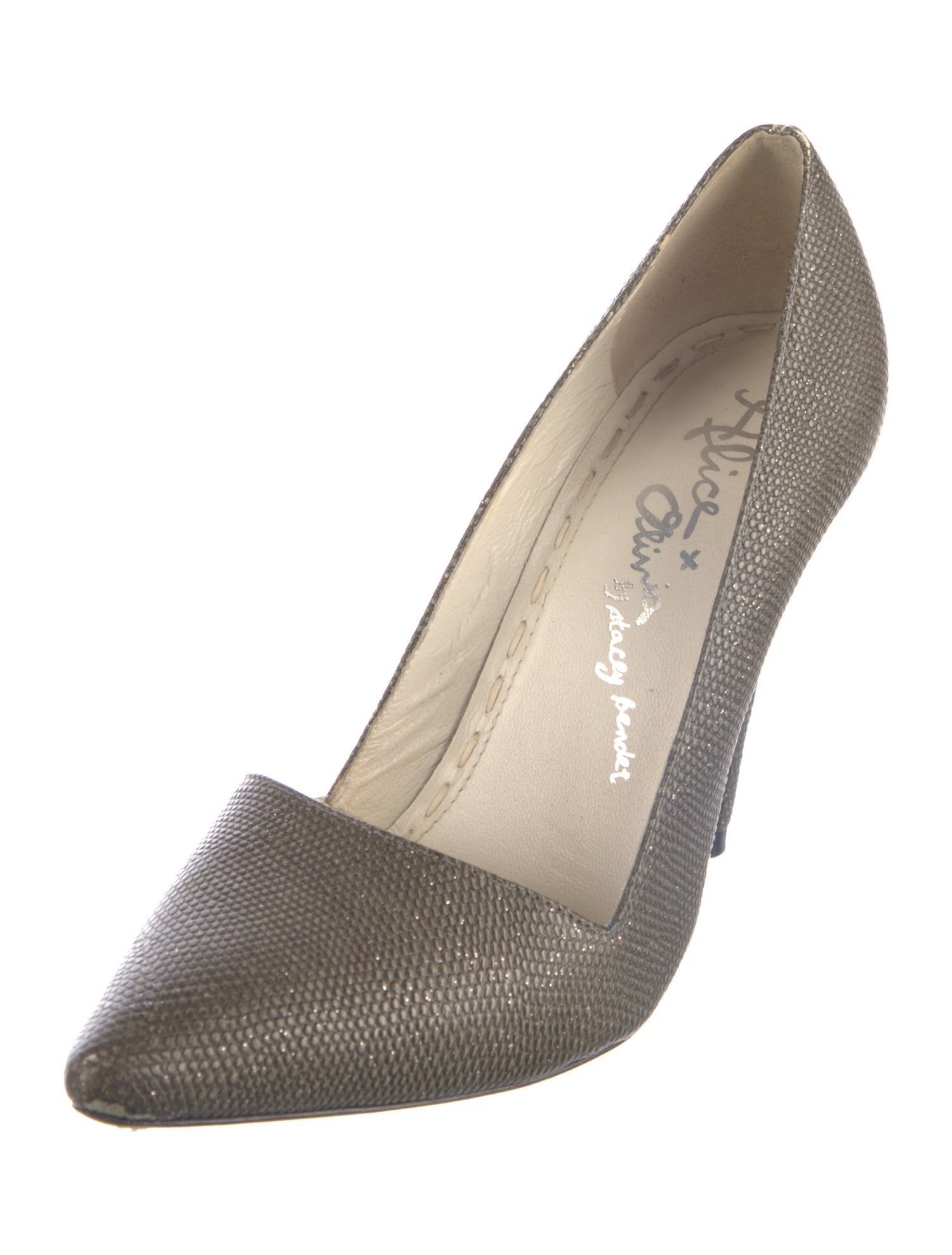 Alice + Olivia Leather D'Orsay Pumps