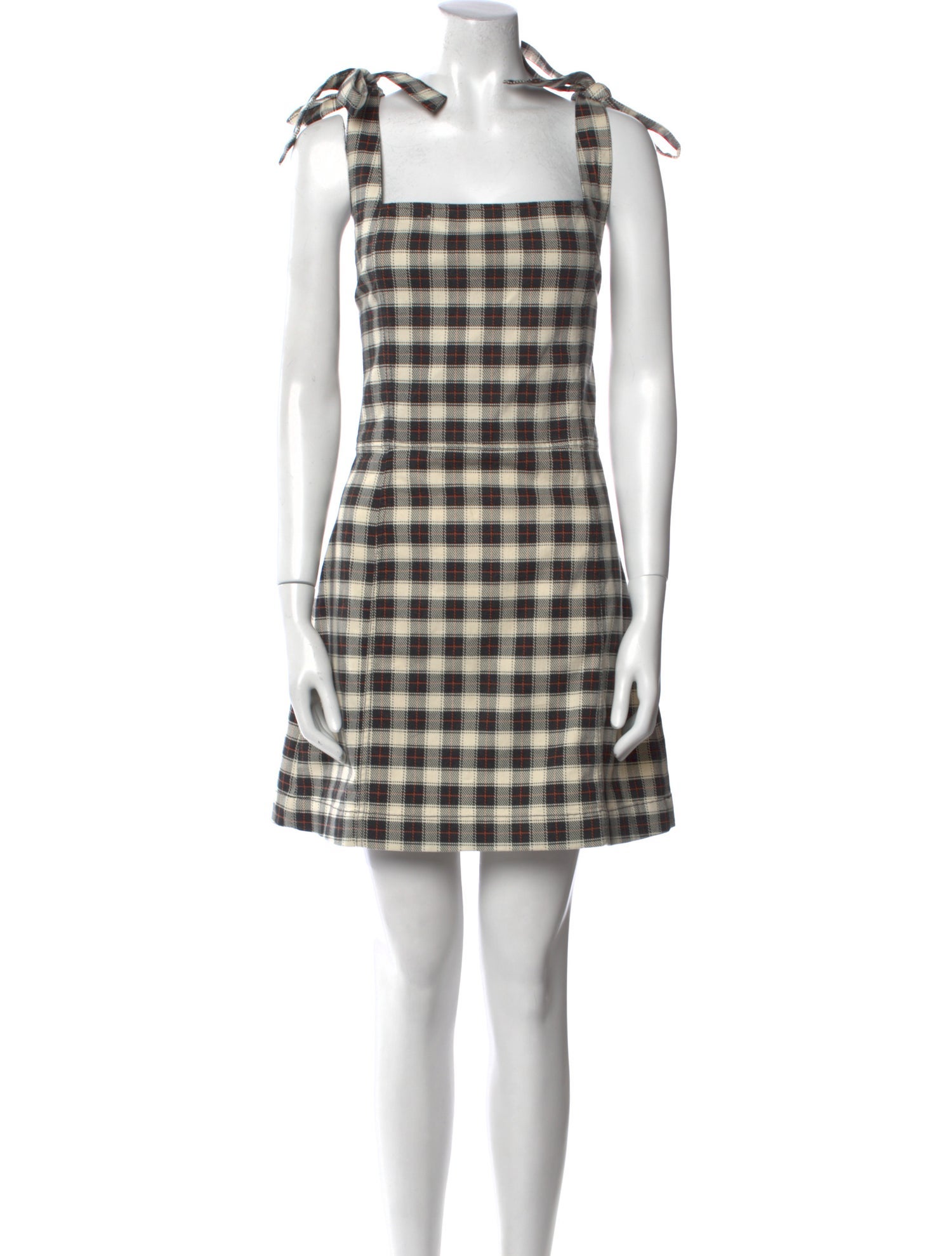 Alice + Olivia Plaid Print Knee-Length Dress w/ Tags