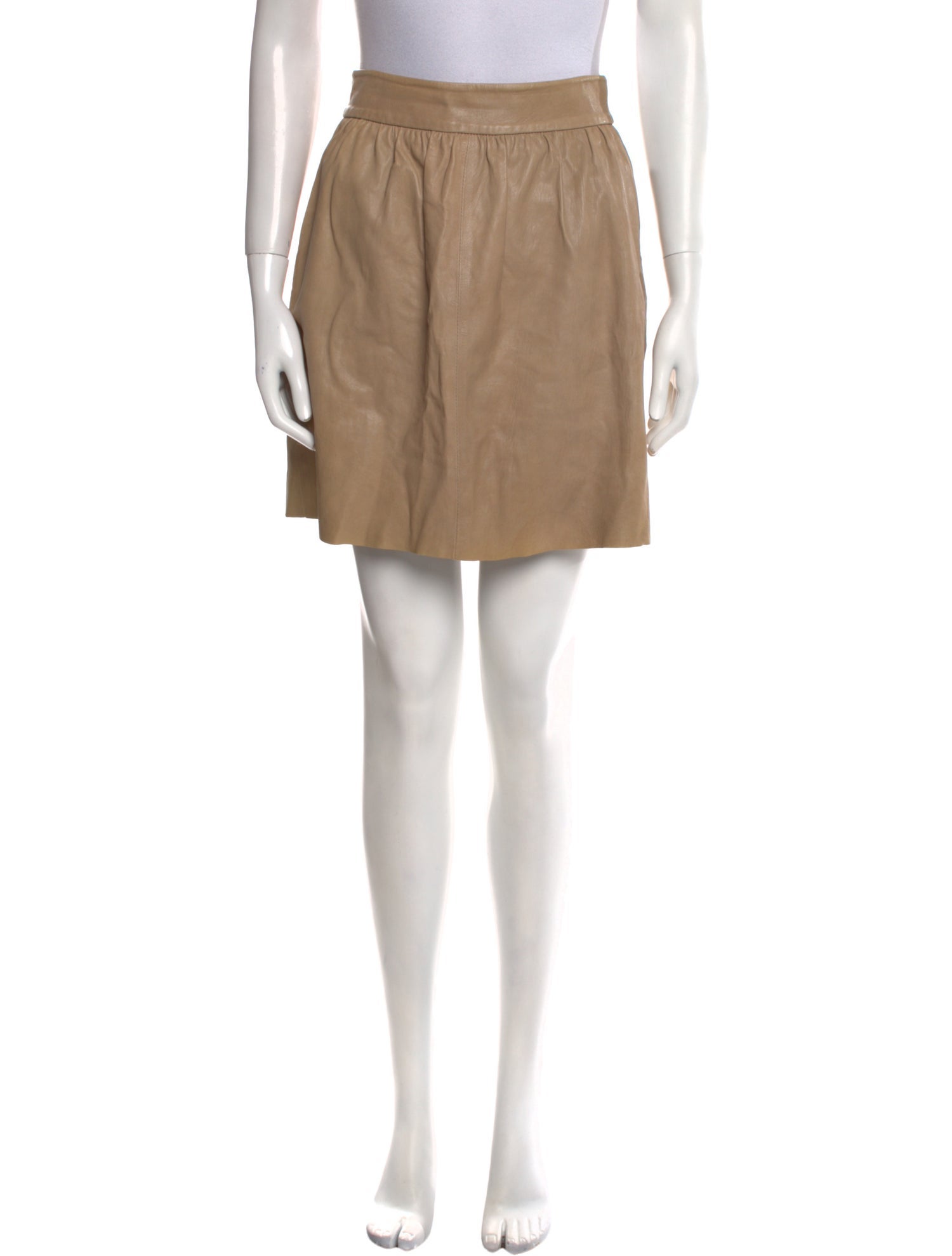 Alice + Olivia Pleated Accents Mini Skirt