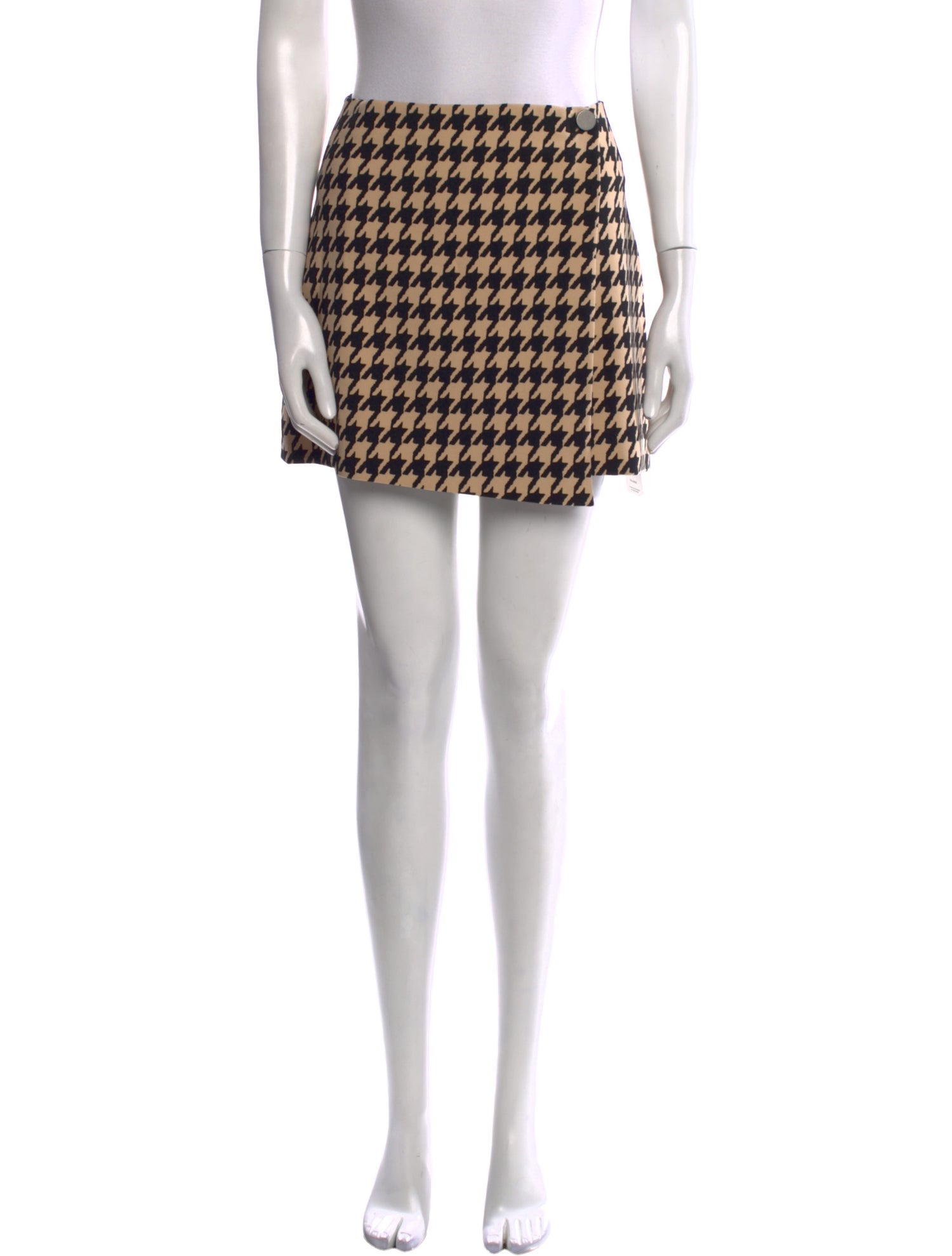 Alice + Olivia Houndstooth Print Mini Skirt