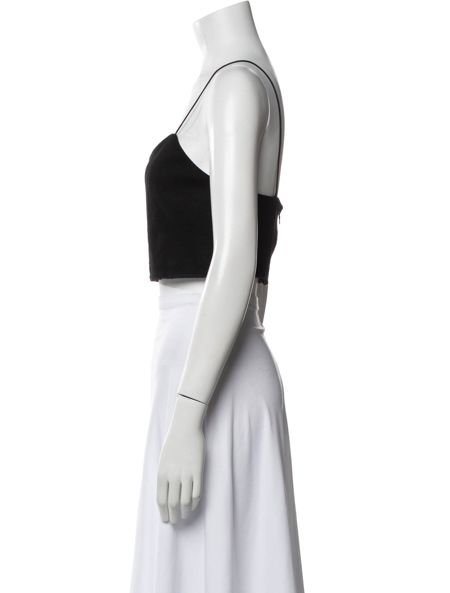 Alice + Olivia V-Neck Sleeveless Crop Top