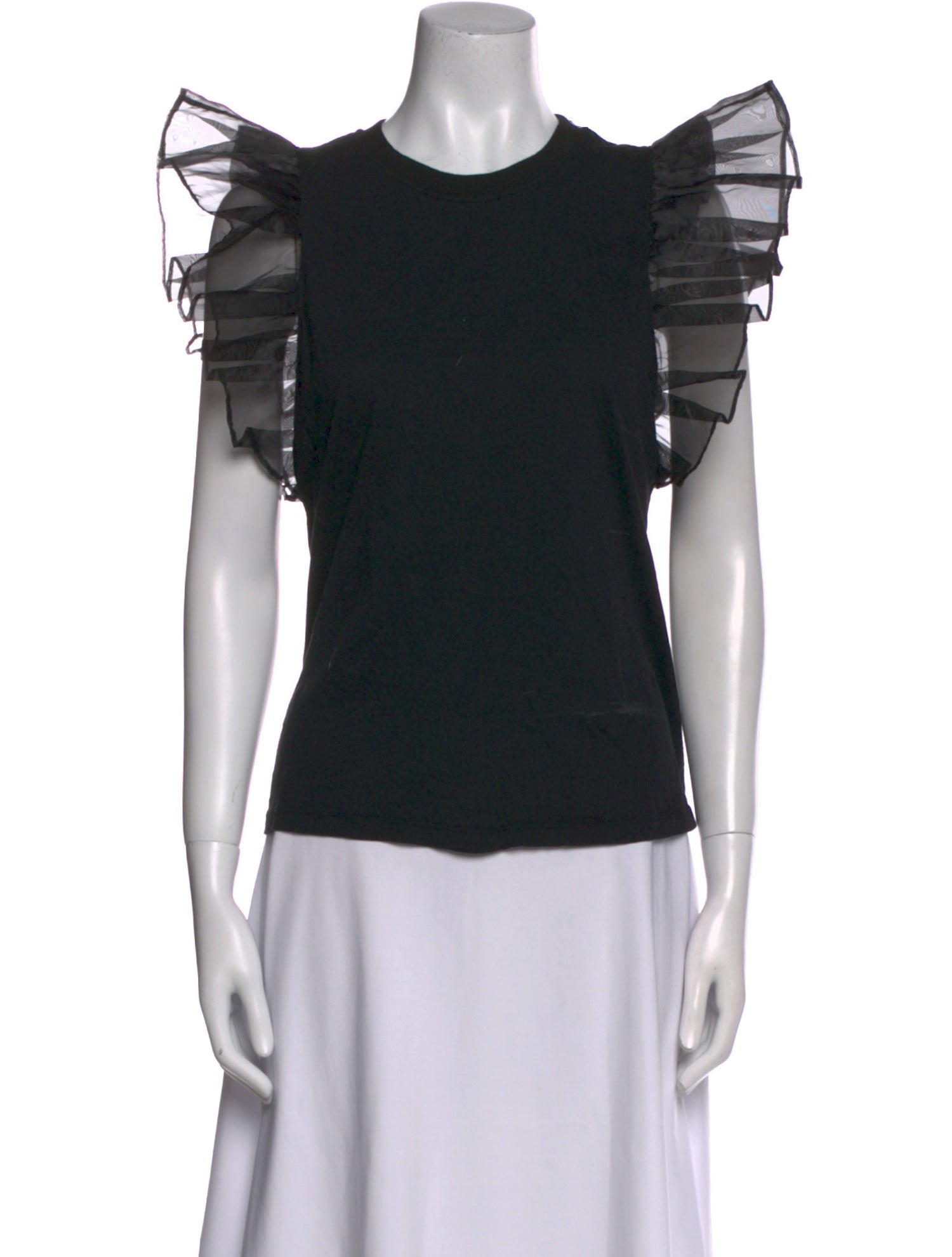 Alice + Olivia Crew Neck Short Sleeve Top