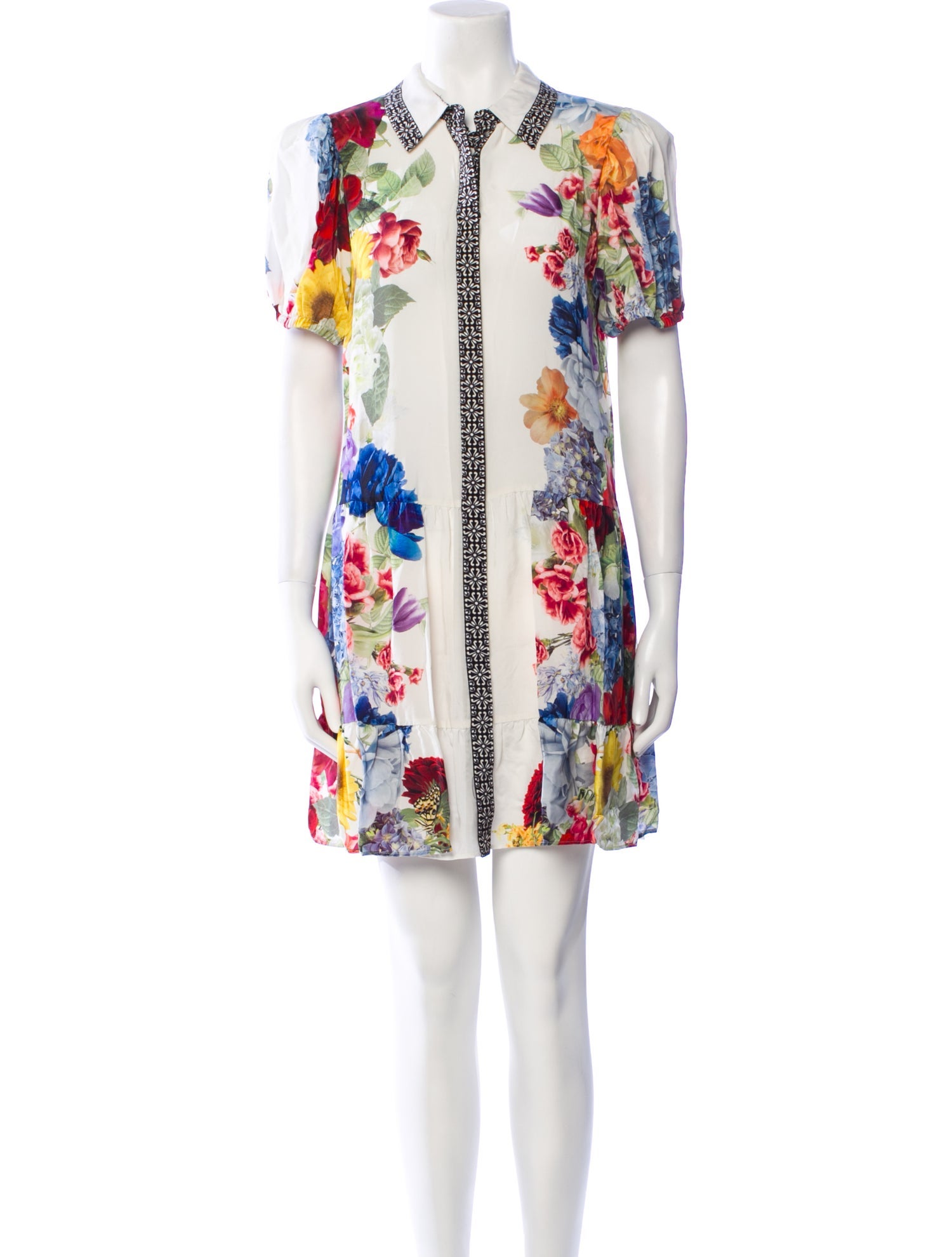 Alice + Olivia Floral Print Mini Dress