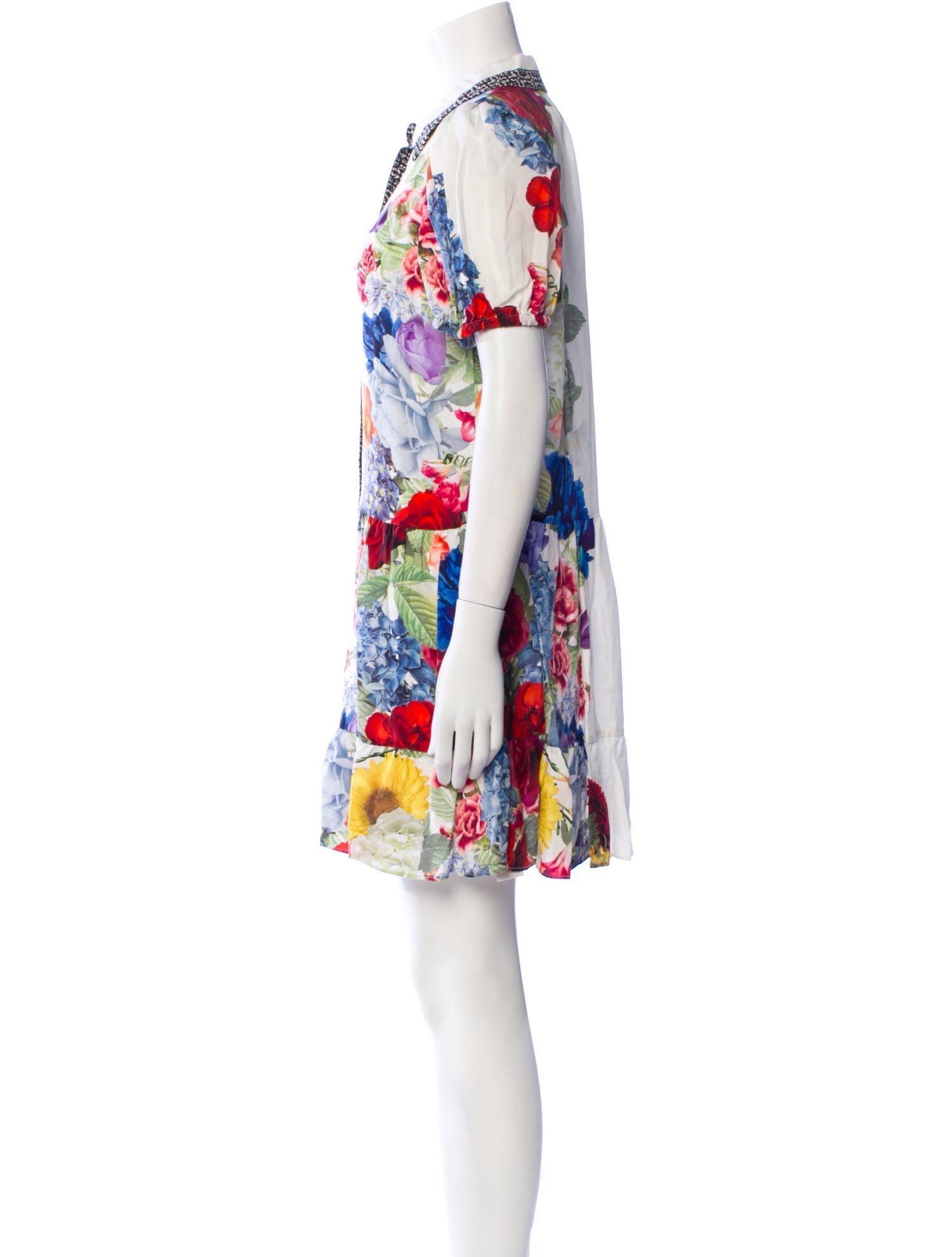 Alice + Olivia Floral Print Mini Dress