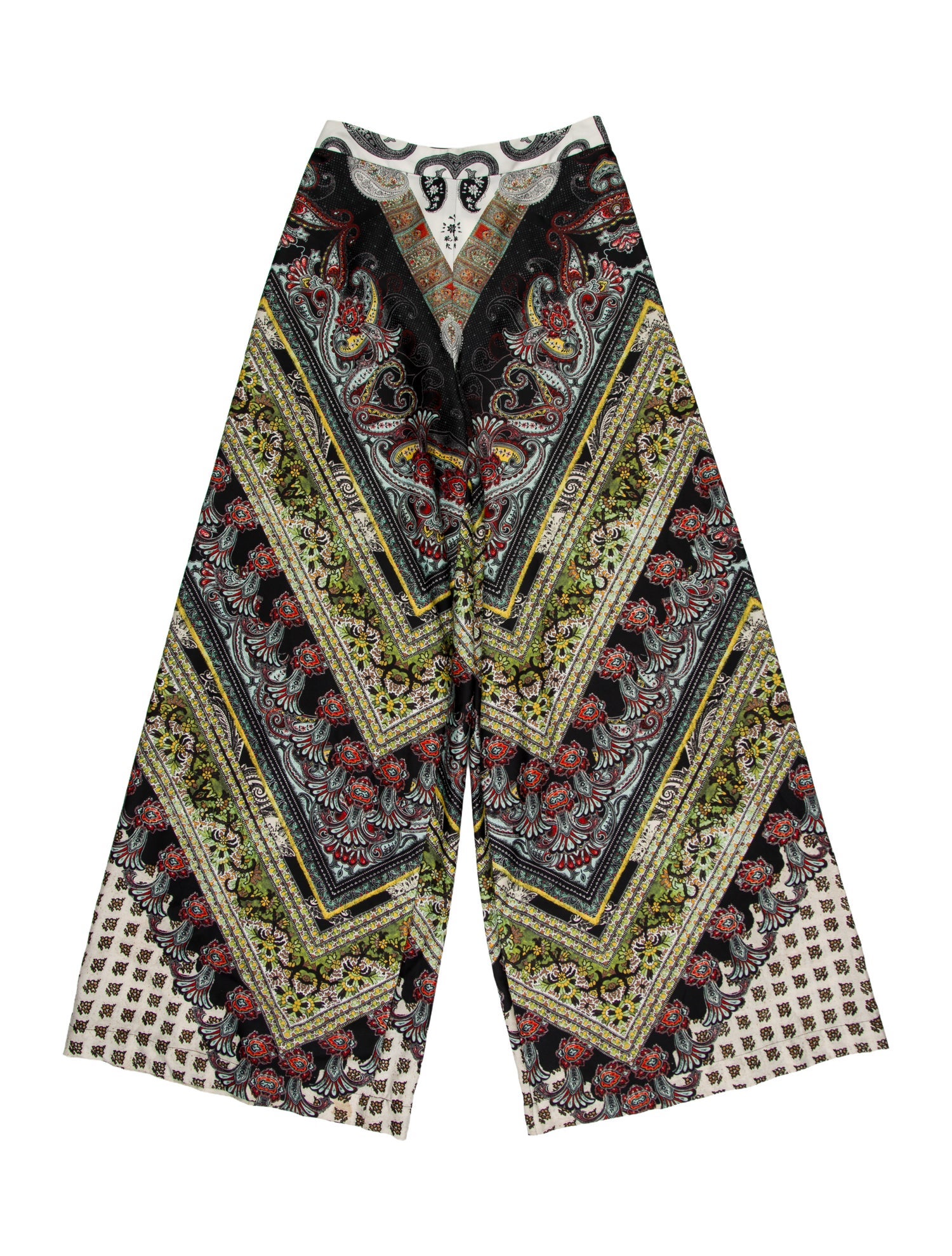 Alice + Olivia Paisley Print Wide Leg Pants