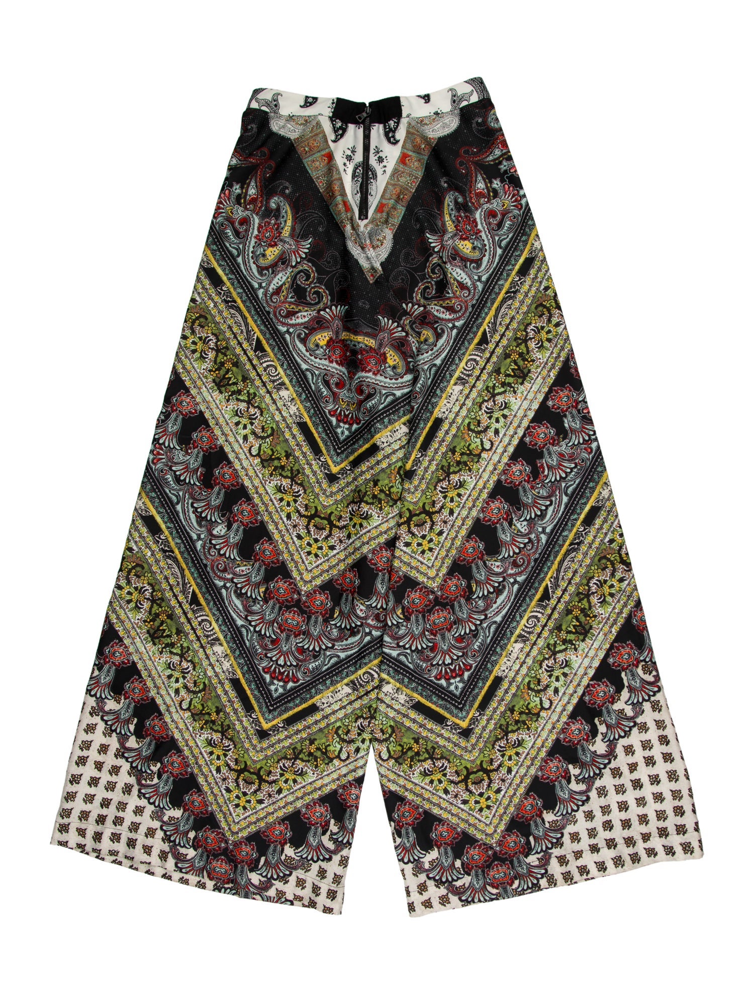 Alice + Olivia Paisley Print Wide Leg Pants