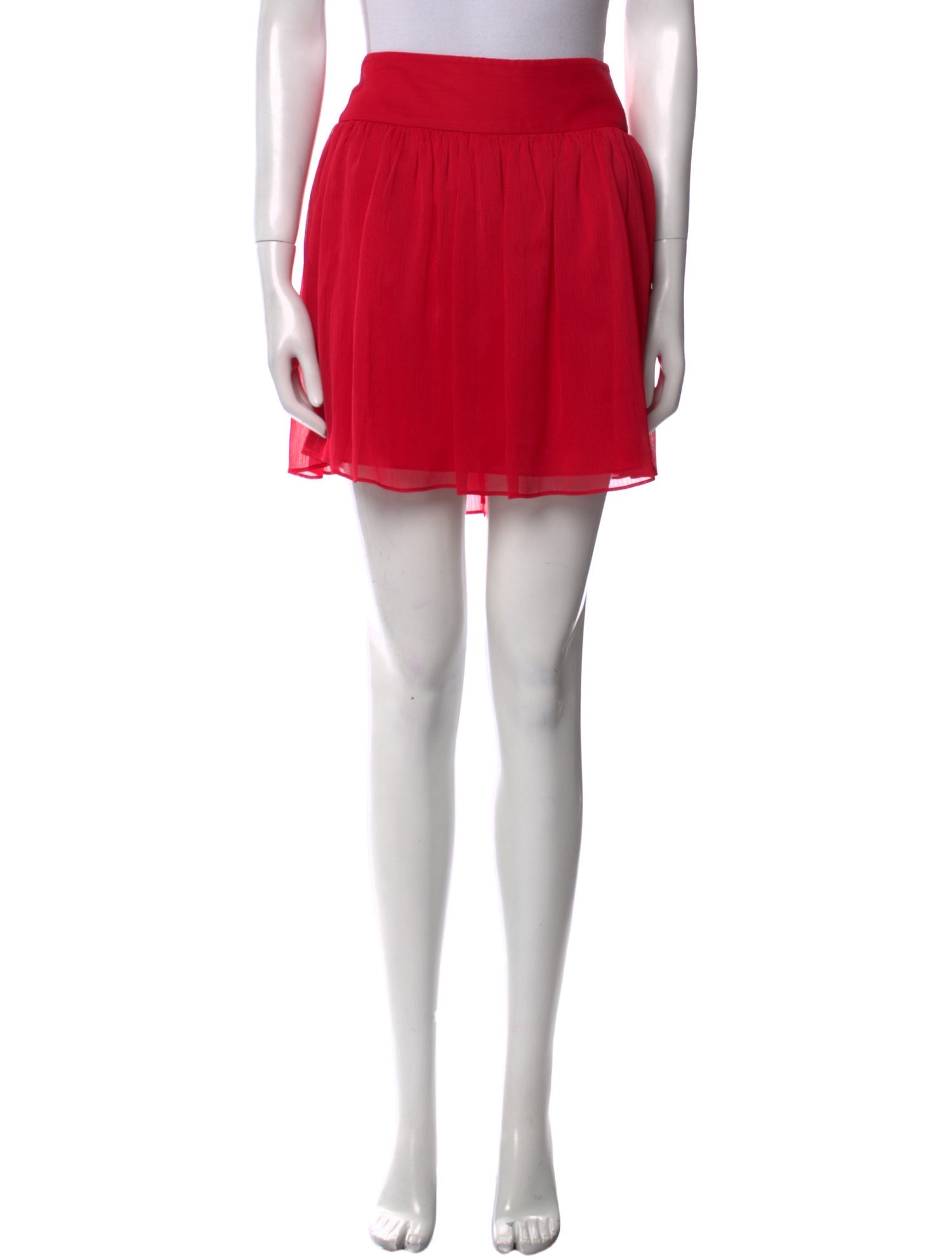 Alice + Olivia Pleated Accents Mini Skirt