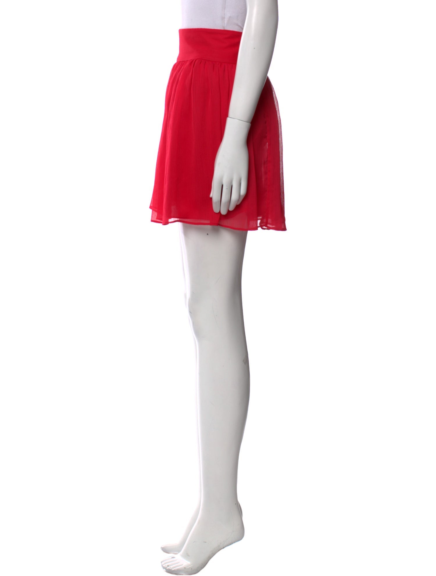 Alice + Olivia Pleated Accents Mini Skirt