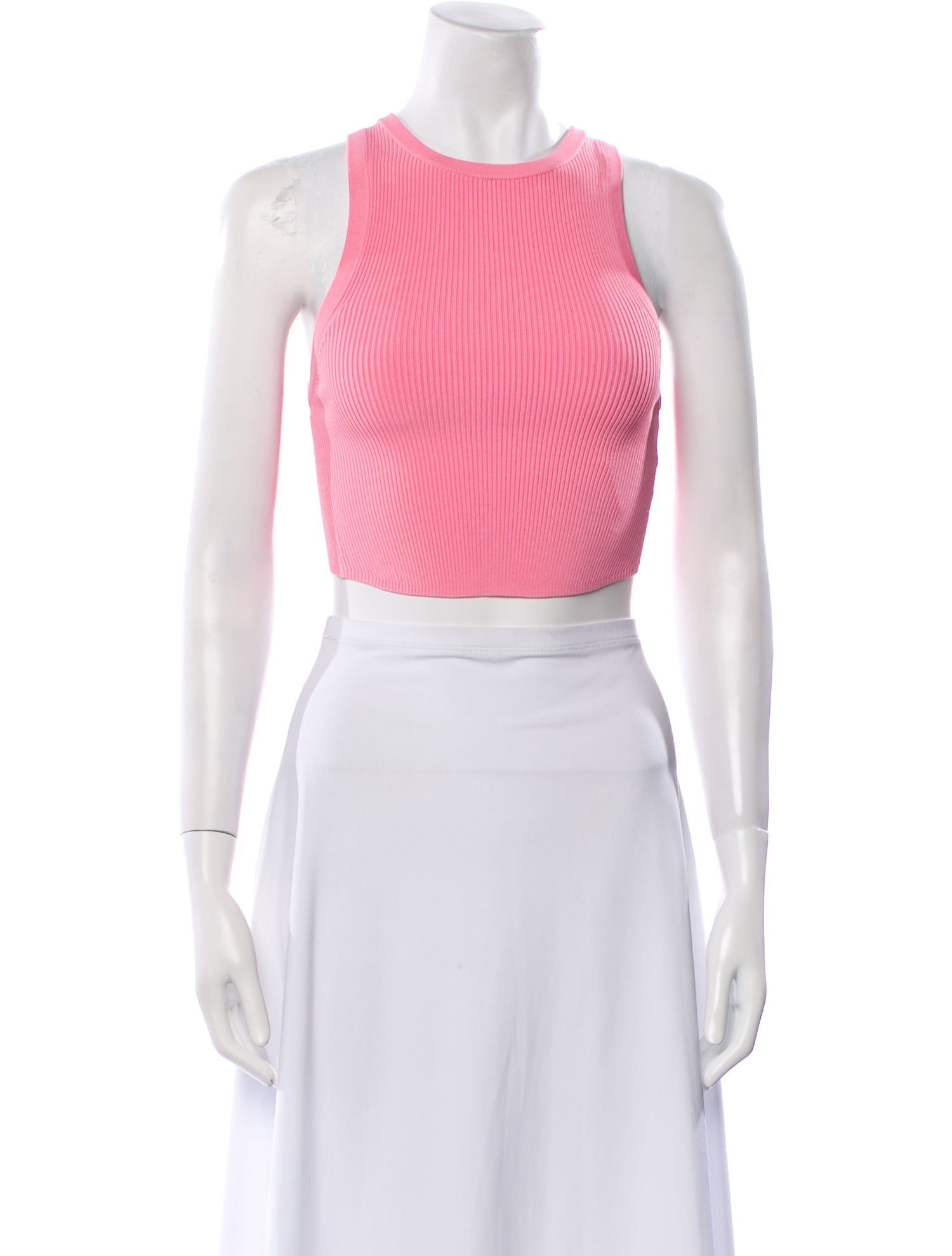 Alice + Olivia Crew Neck Sleeveless Crop Top w/ Tags