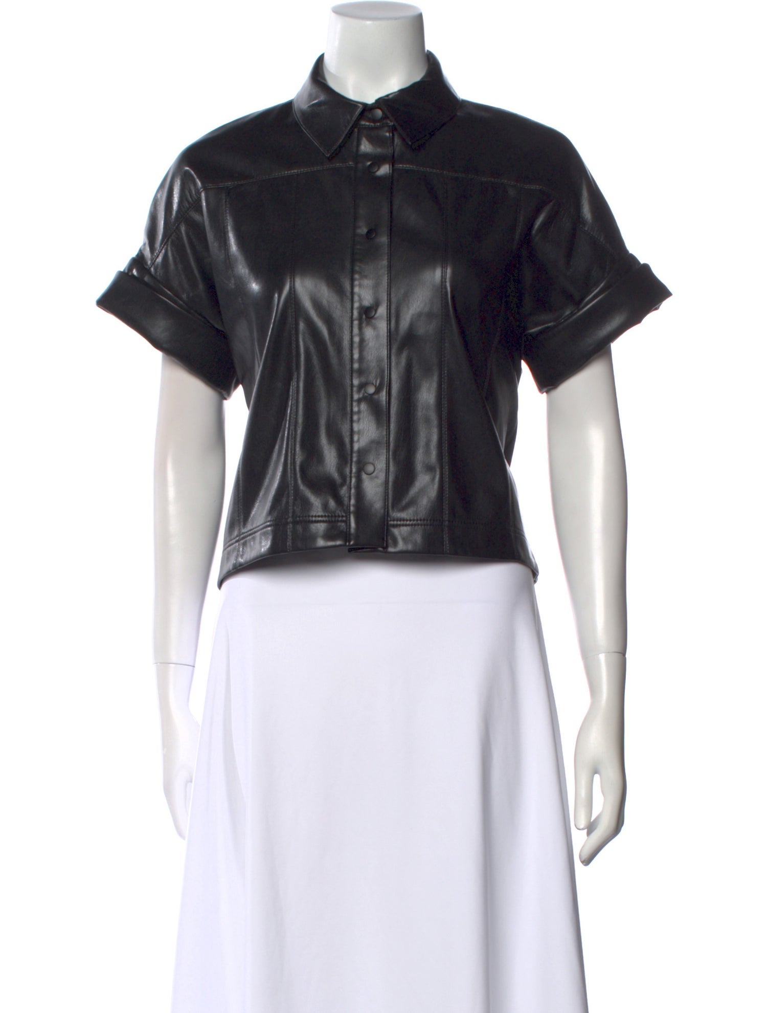 Alice + Olivia Short Sleeve Crop Top