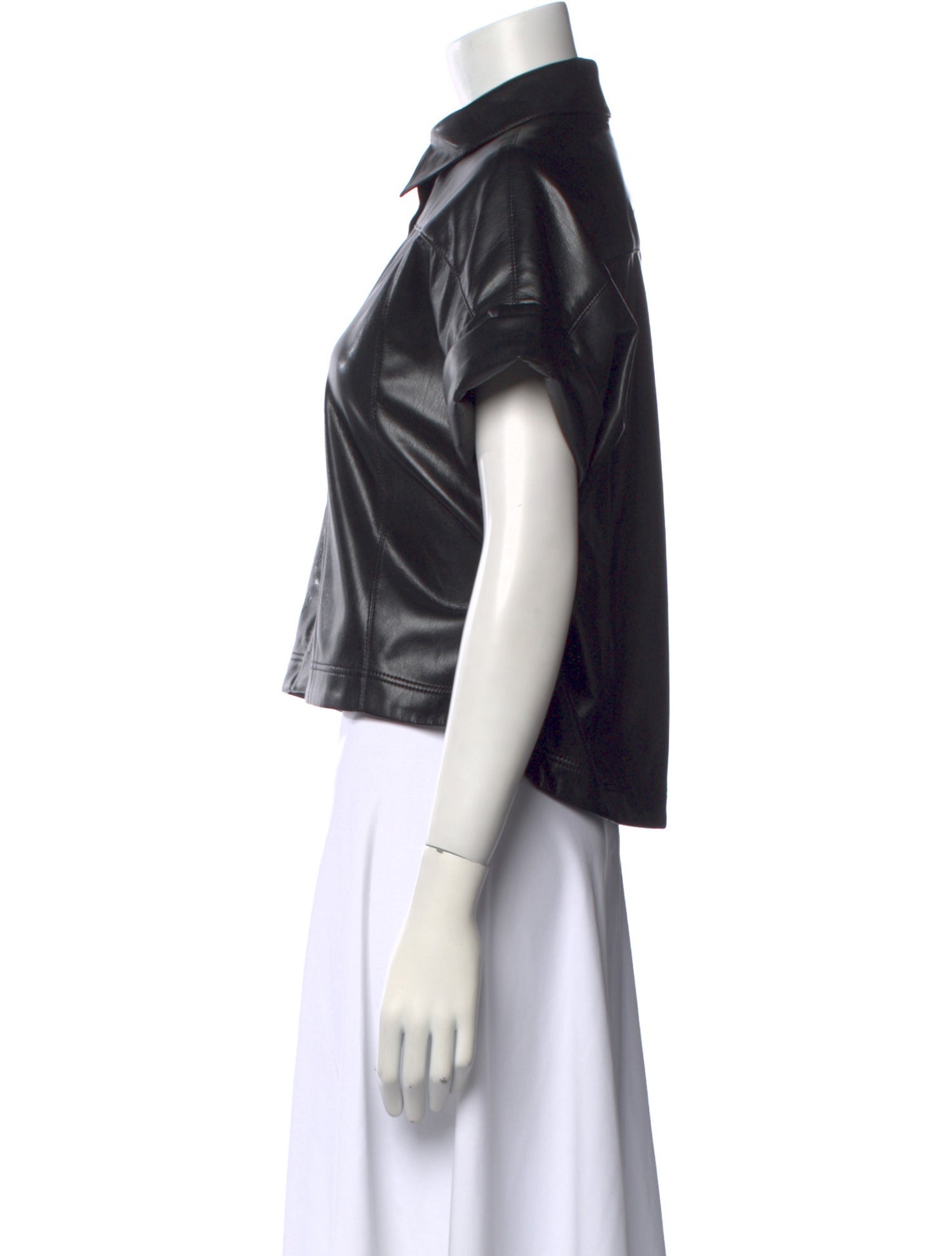 Alice + Olivia Short Sleeve Crop Top