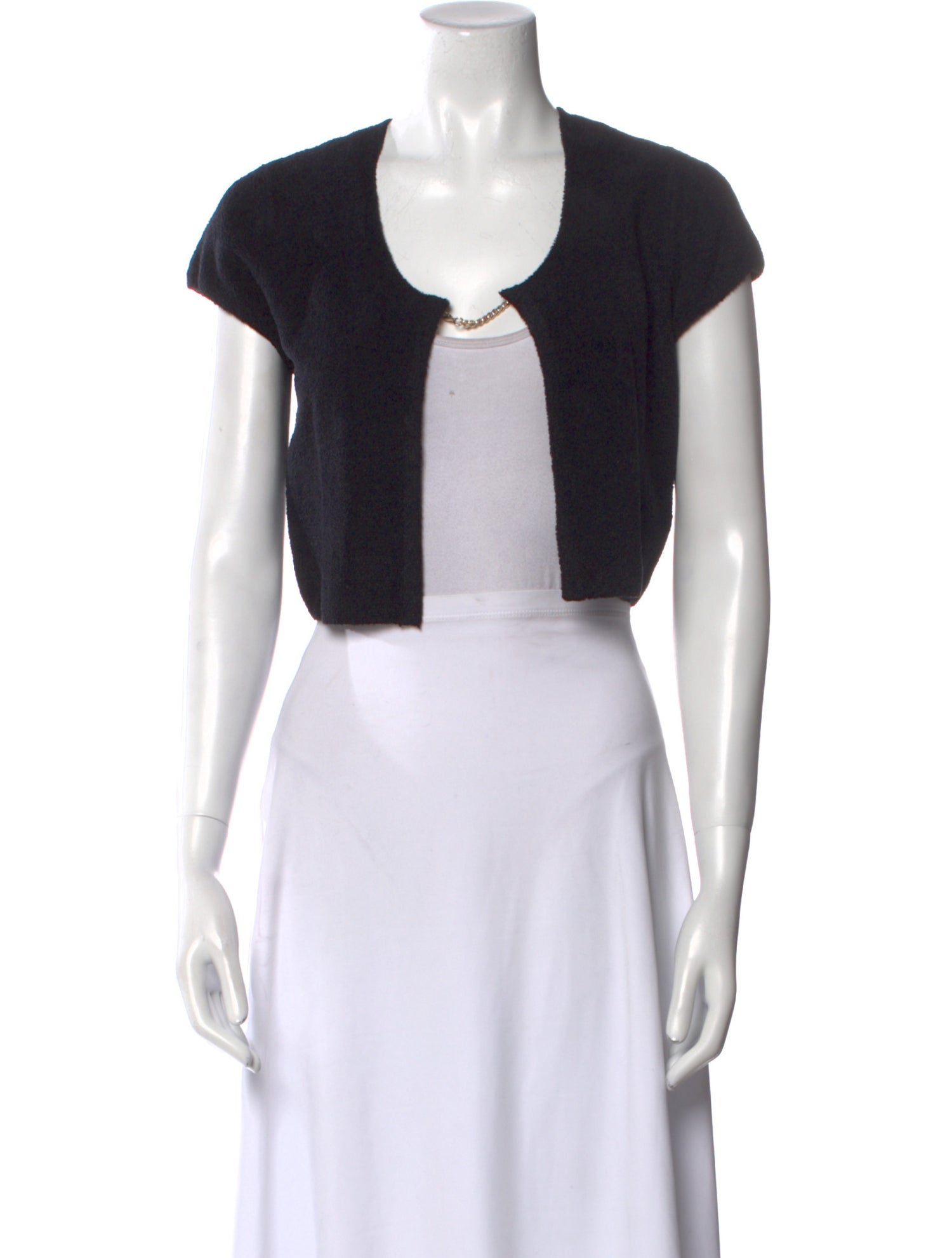 Alice + Olivia Terry Cloth Scoop Neck Sweater