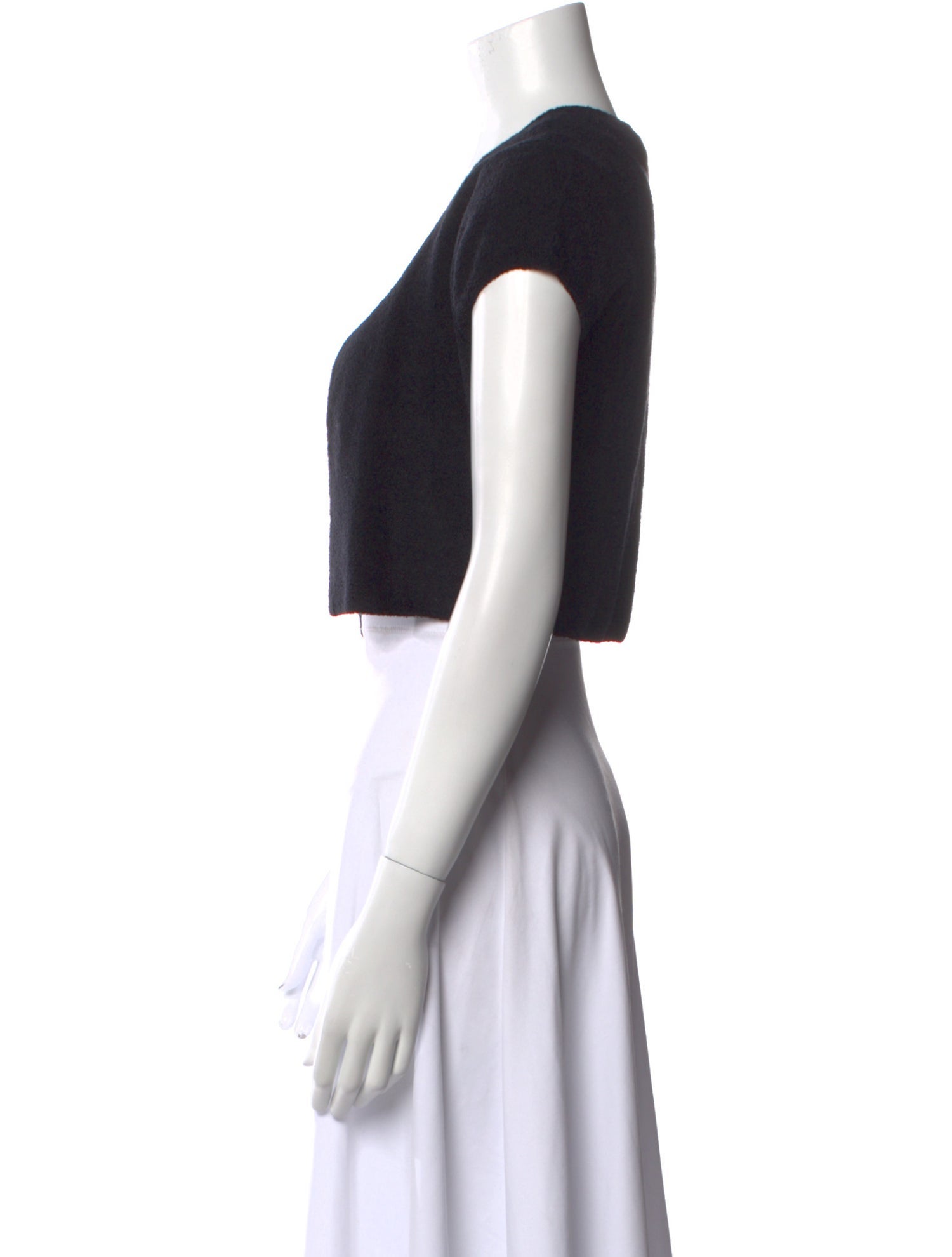 Alice + Olivia Terry Cloth Scoop Neck Sweater