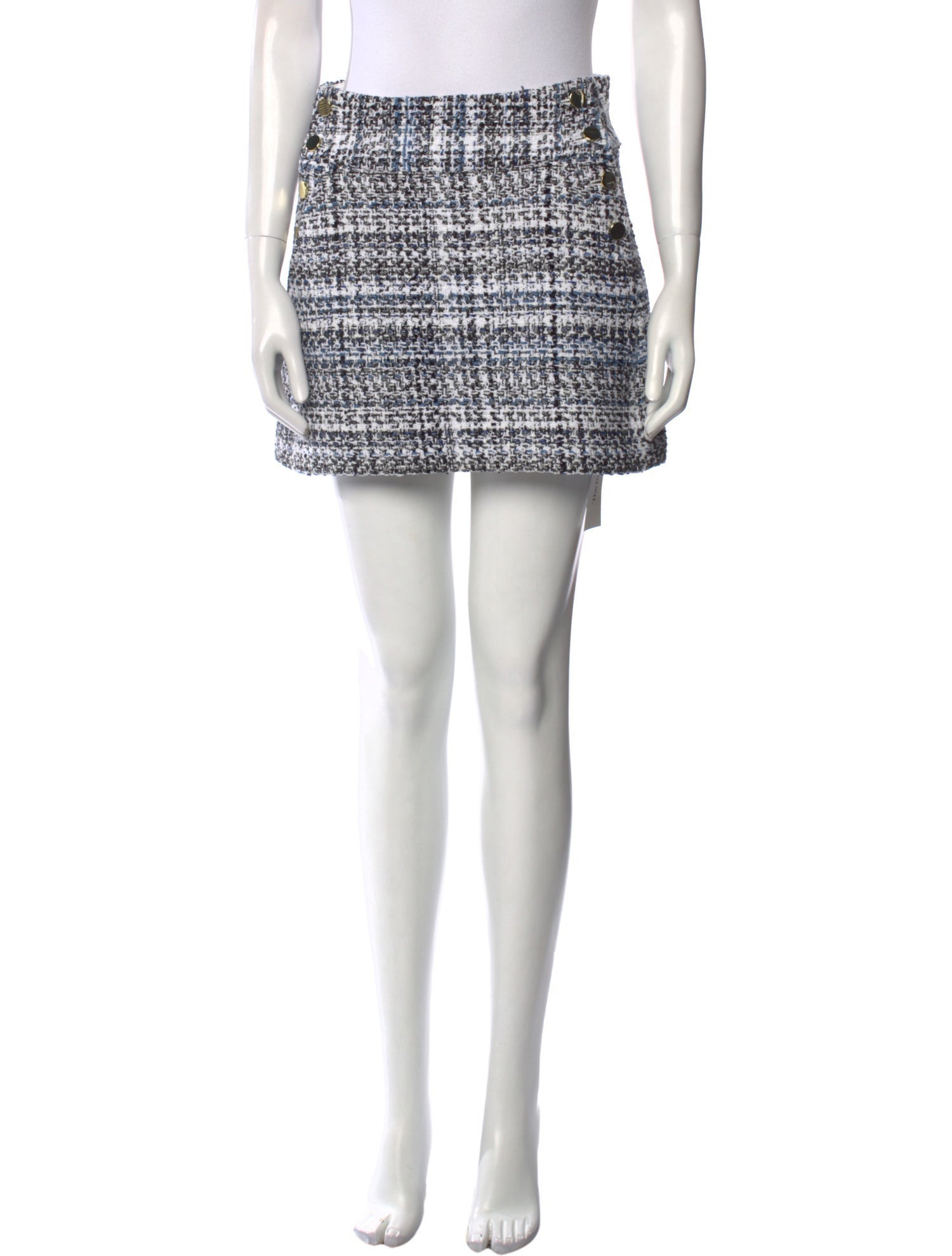 Alice + Olivia Tweed Pattern Mini Skirt