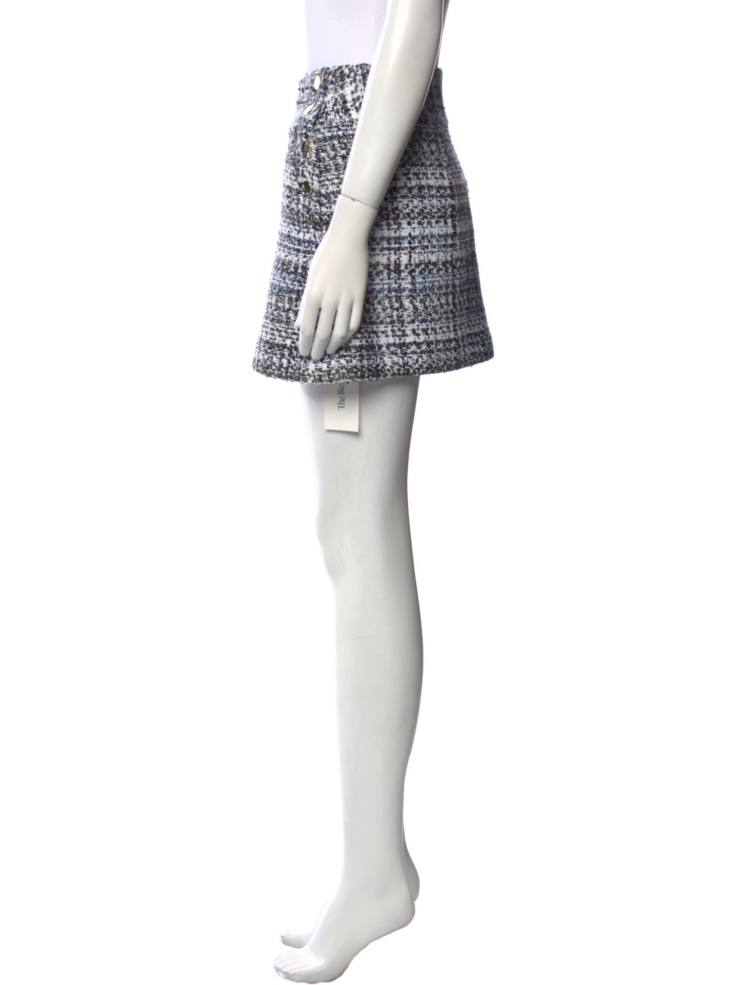 Alice + Olivia Tweed Pattern Mini Skirt