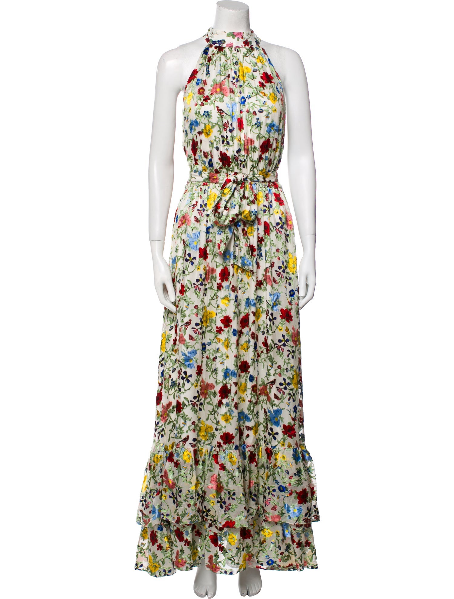 Alice + Olivia Floral Print Long Dress